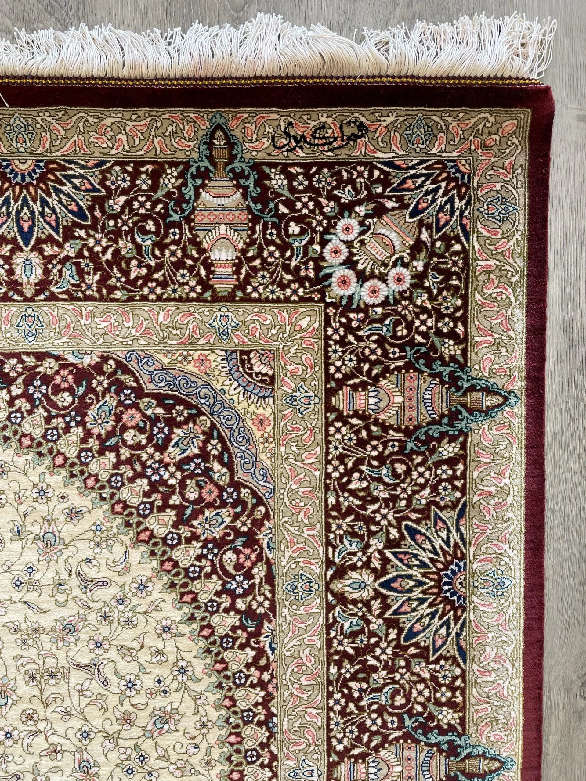 Qum 100% Silk Rug (4'2" x 6'9")