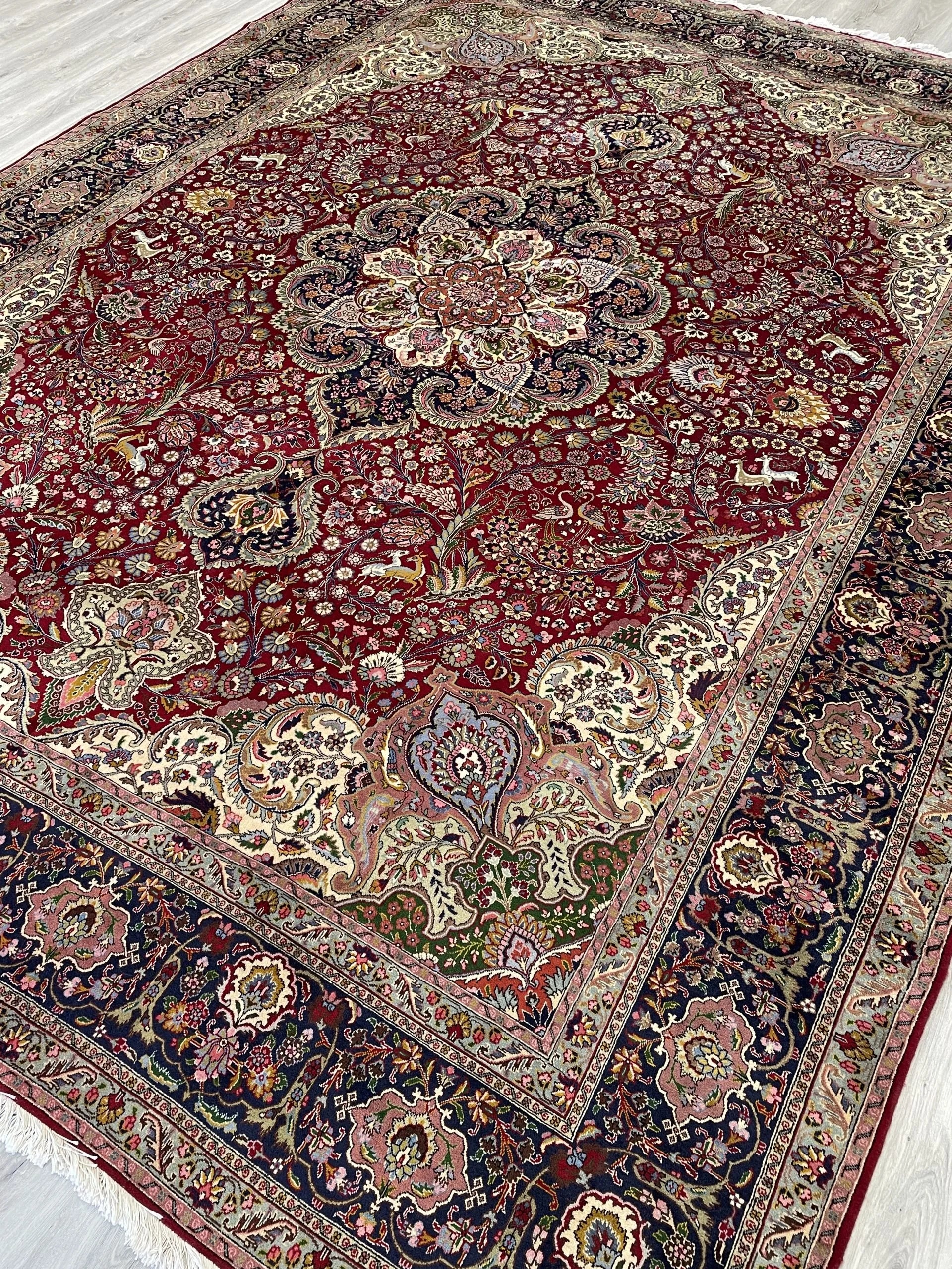 Wool Tabriz Rug (10'0" x 13'1")