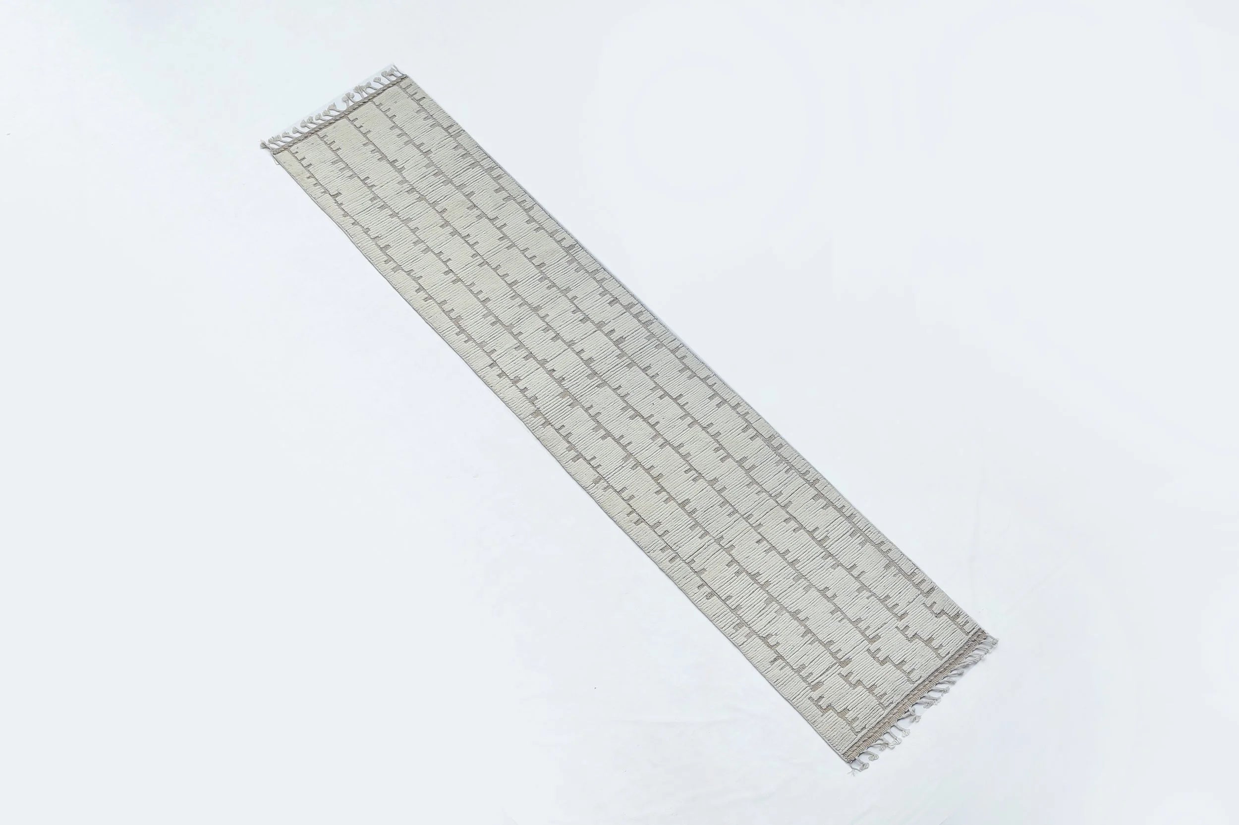 Neutral Modern Rug Runner (2'5" x 12'0")