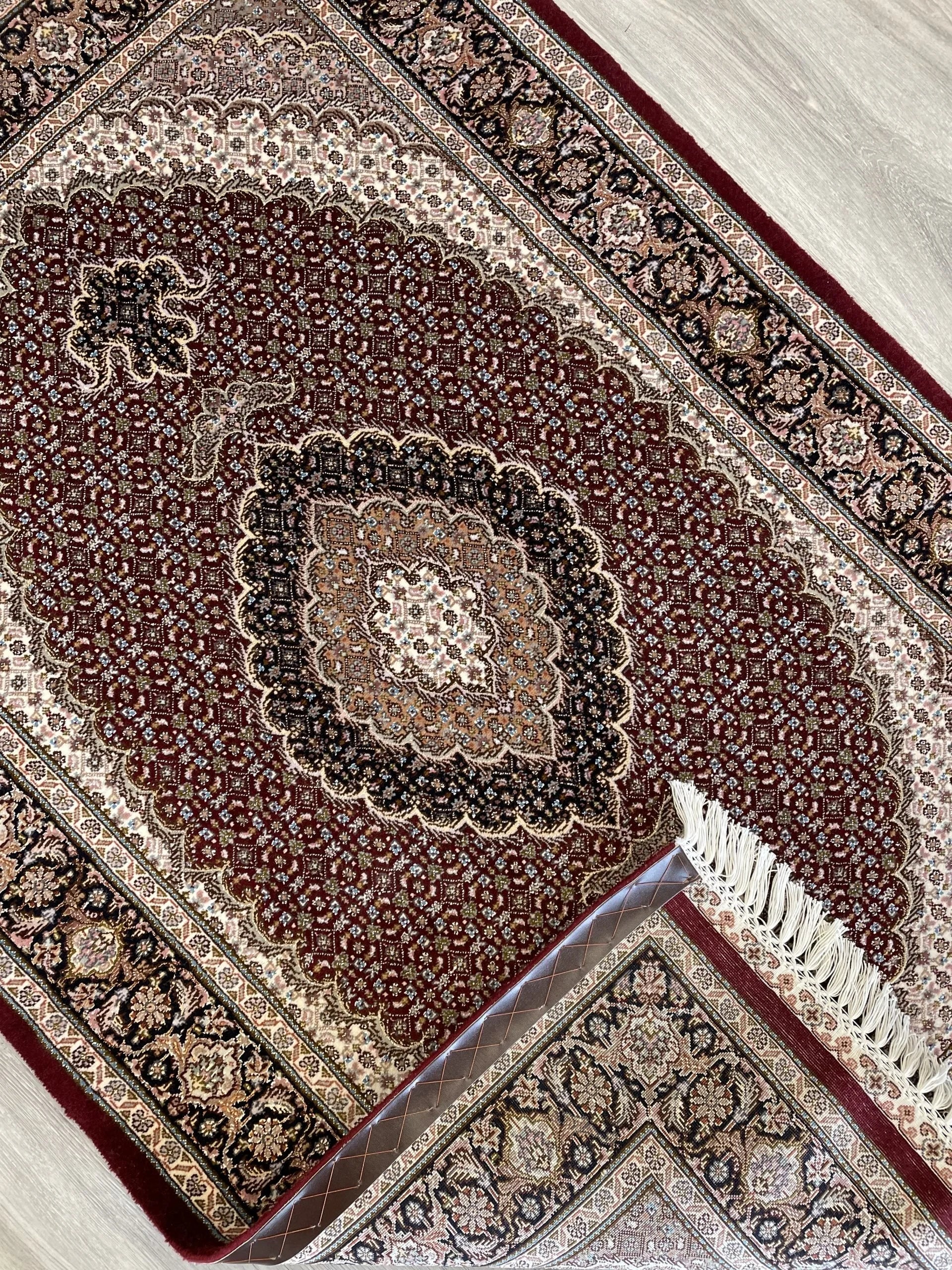 Tabriz Wool & Silk Rug (3'4" x 5'1")