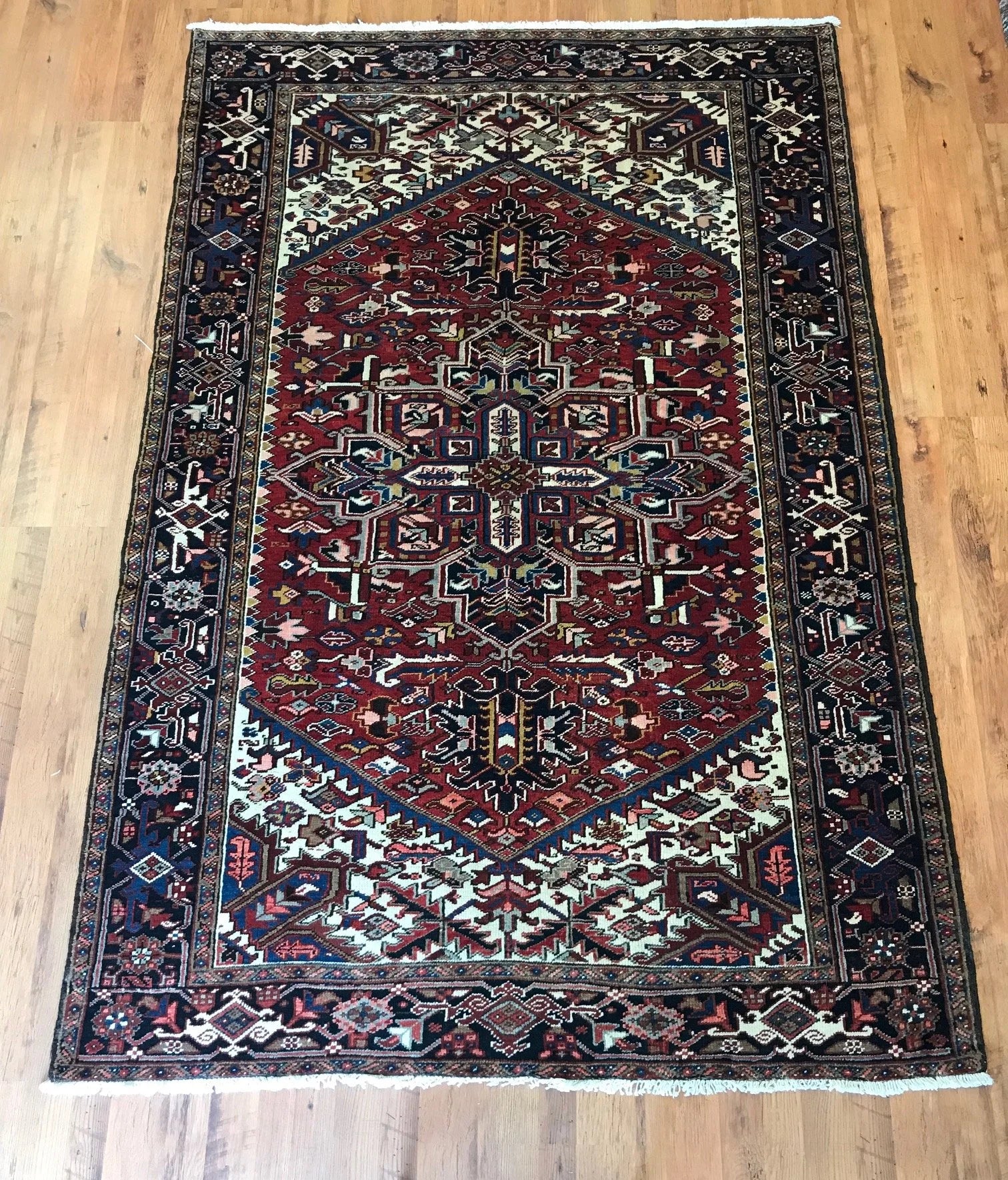 Wool Heriz Rug (6'7" x 9'10")