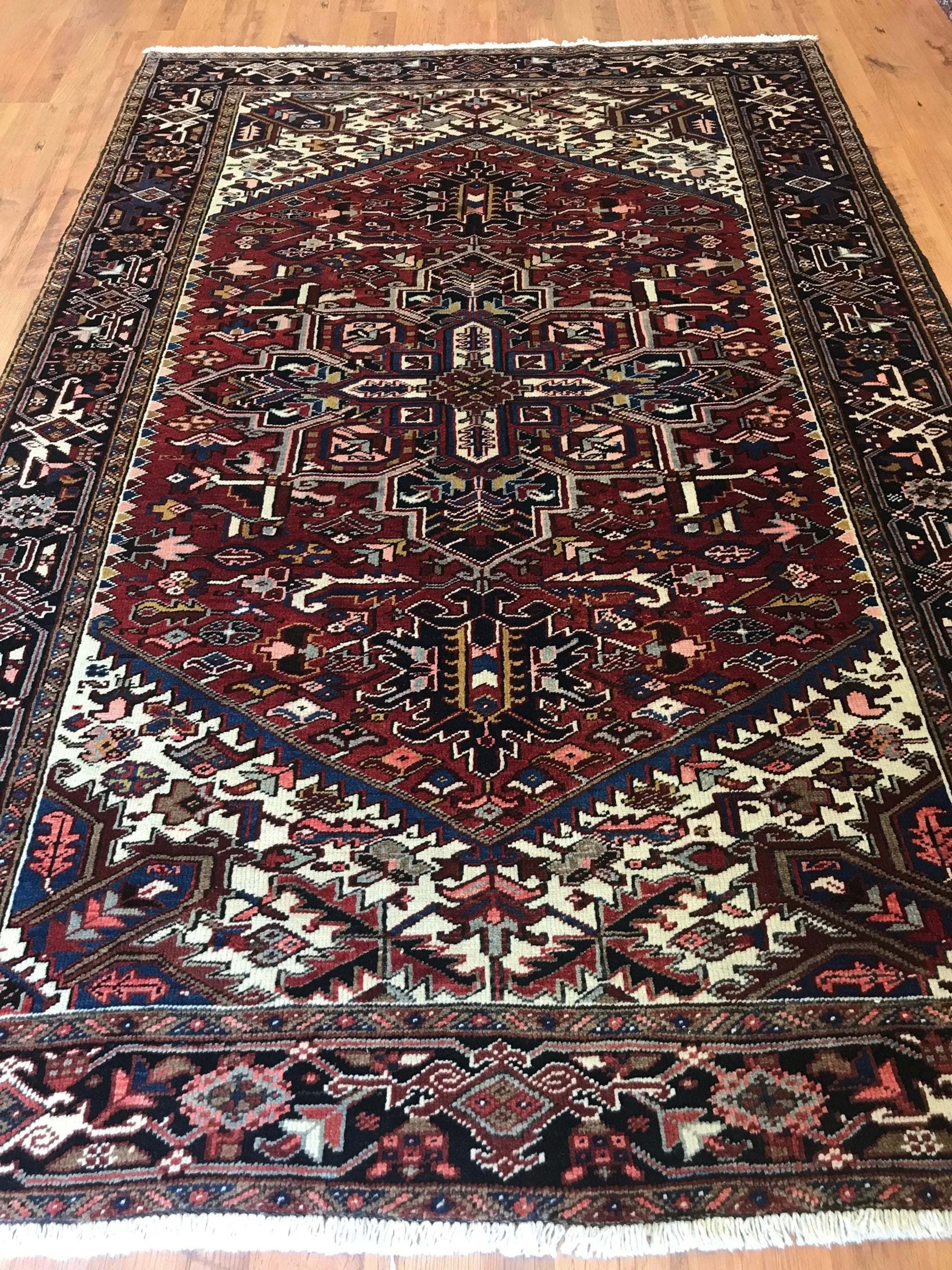 Wool Heriz Rug (6'7" x 9'10")