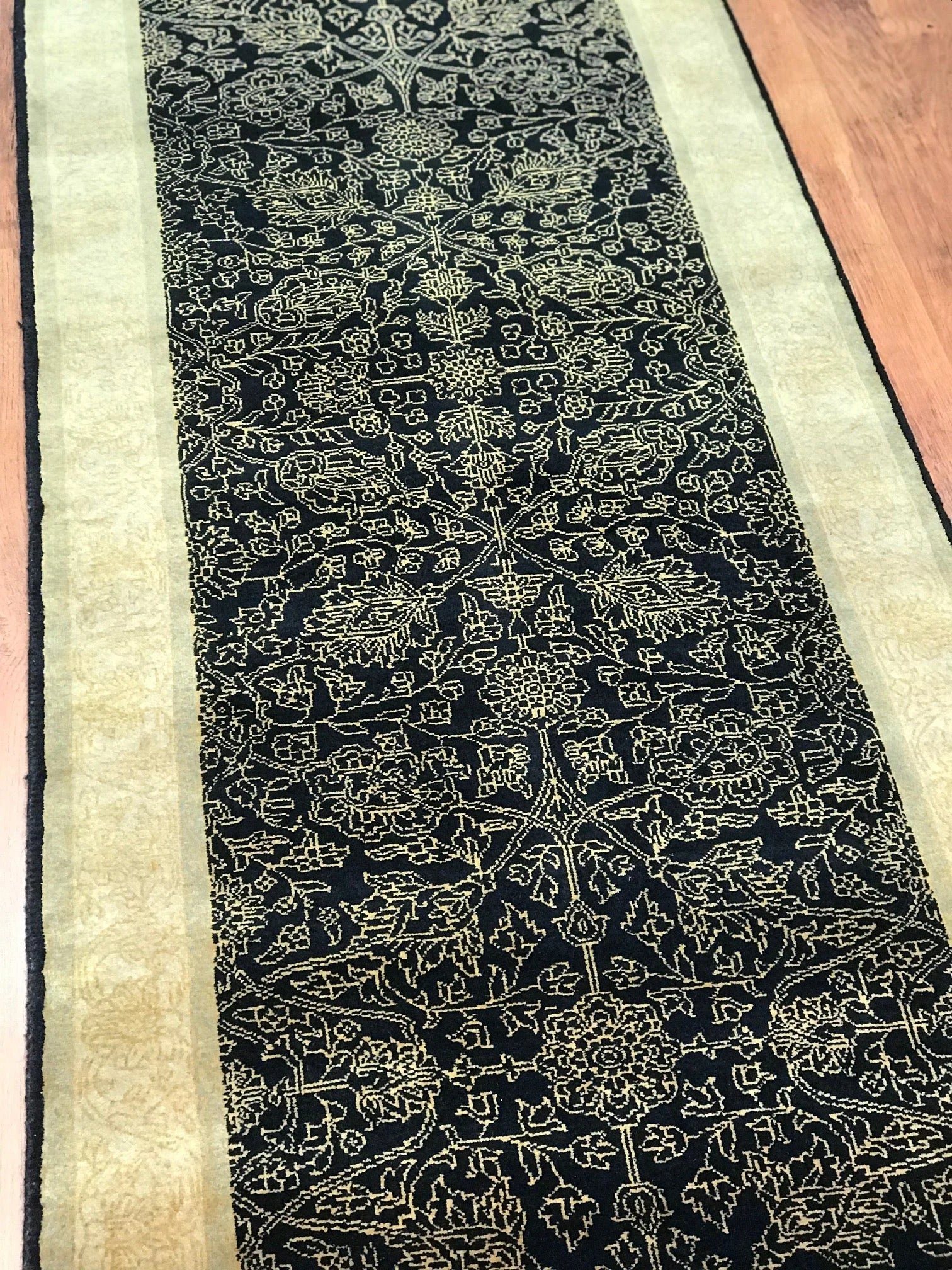 Indo Tabriz Rug Runner (2'6" x 9'10")