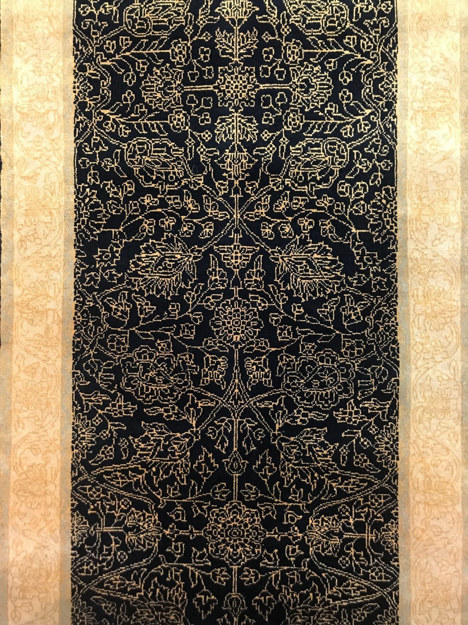Indo Tabriz Rug Runner (2'6" x 9'10")
