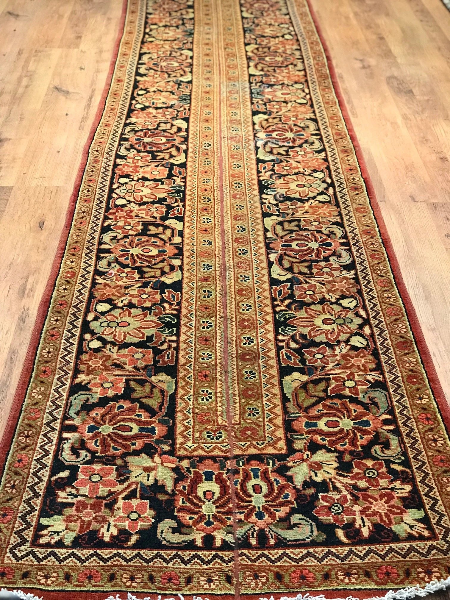 Mahal Vintage Wool Runner Rug (3'0" x 17'3")