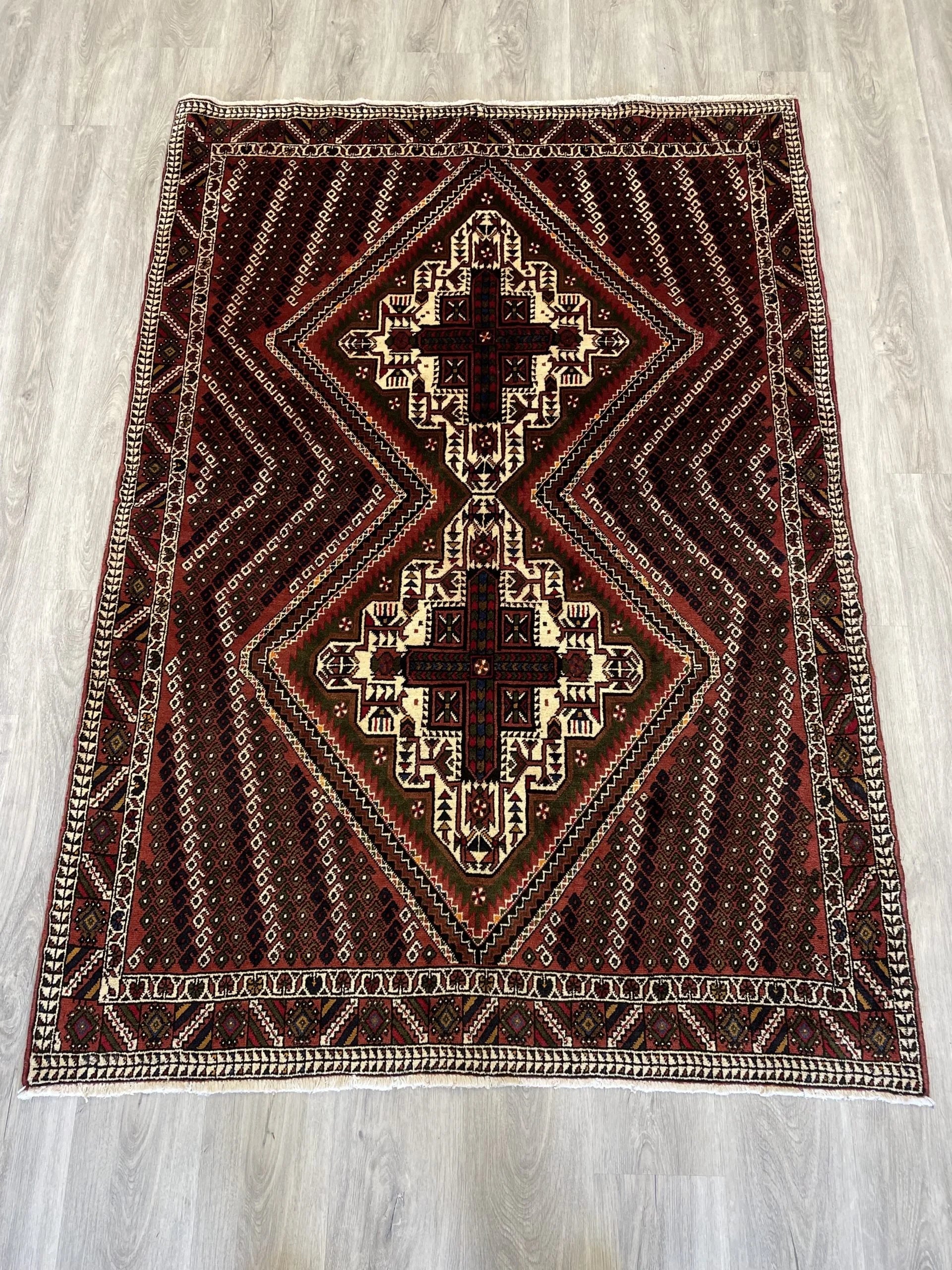 Shahrebabak Wool Rug (4'2" x 6'0")