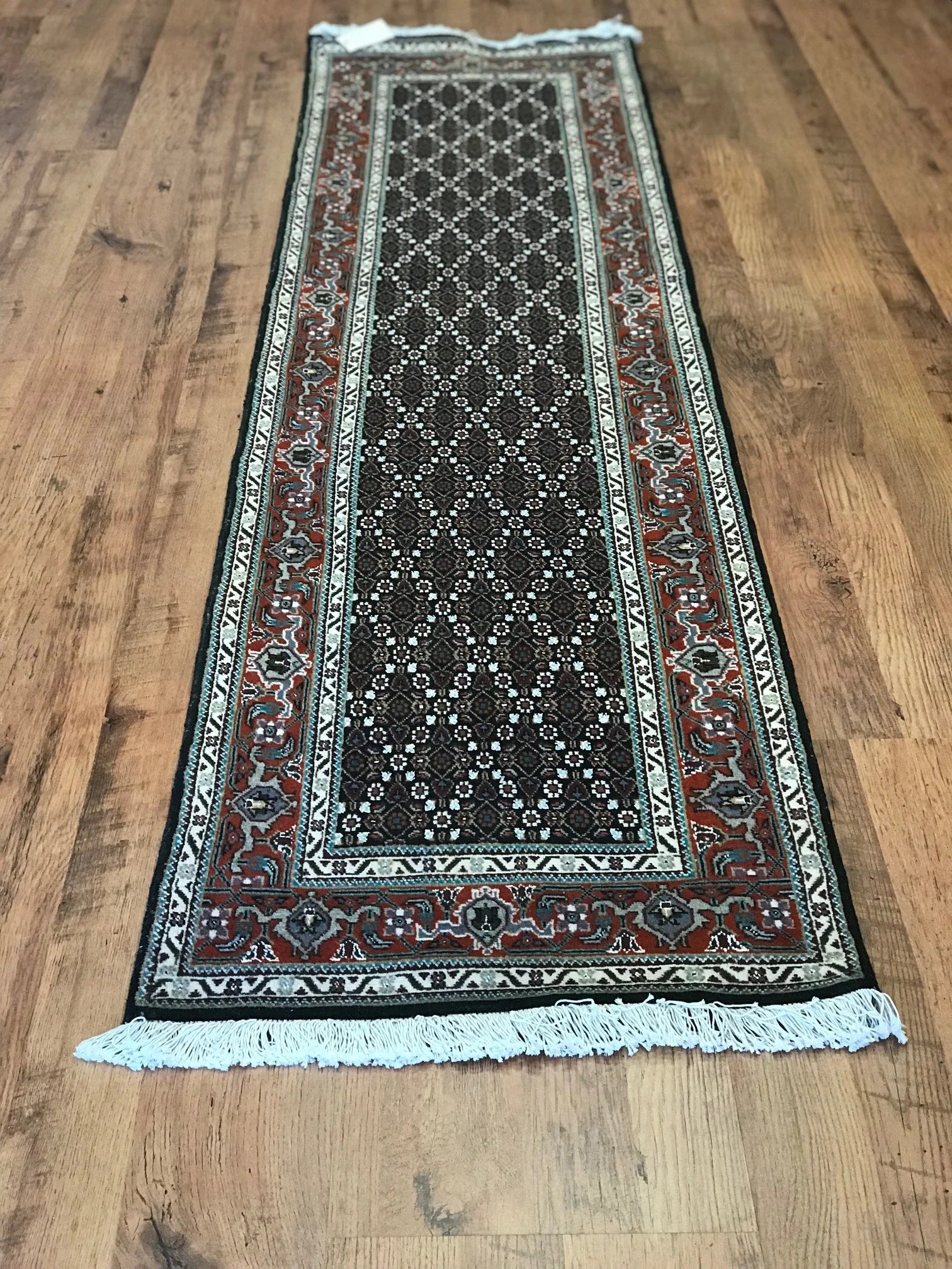 Tabriz Herati Wool & Silk Rug (2'3" x 9'8")