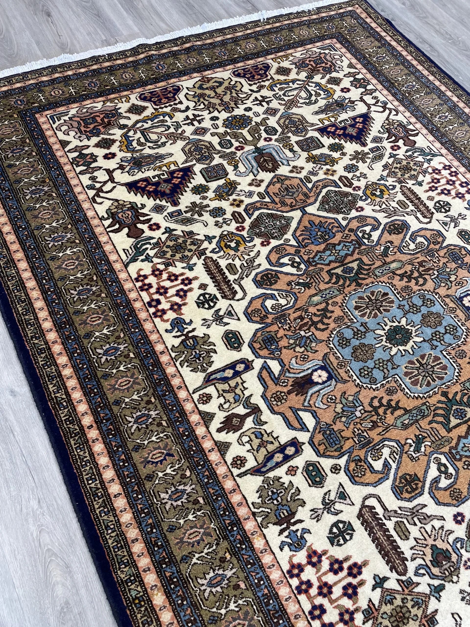 Ardebil Wool Rug (5'7" x 8'11")