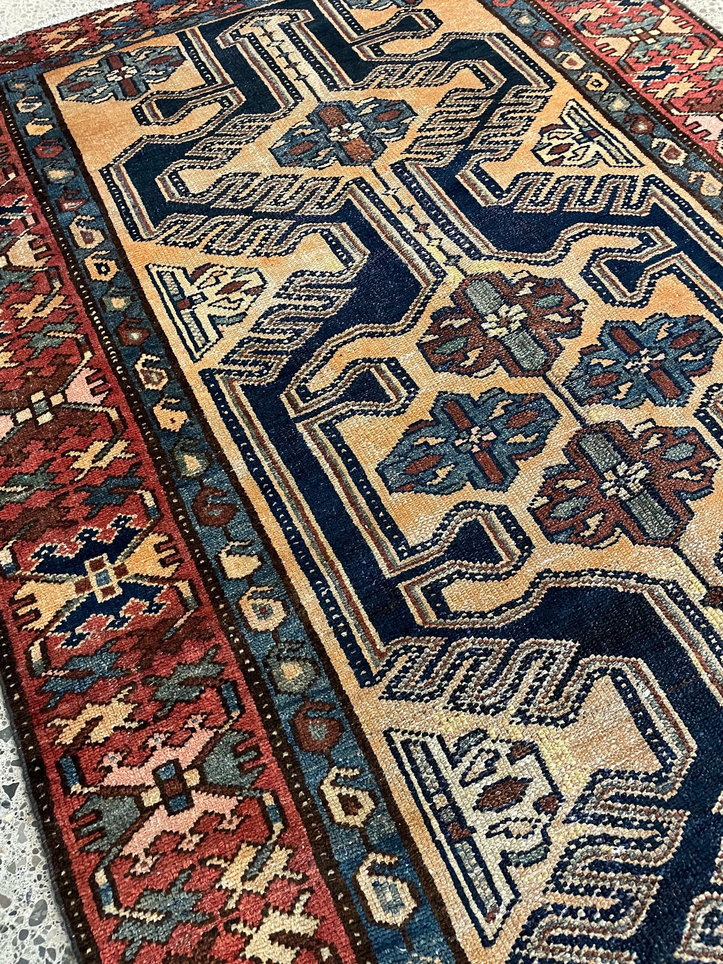 Ardebil Semi Antique Wool Rug (3'8" x 6'8")