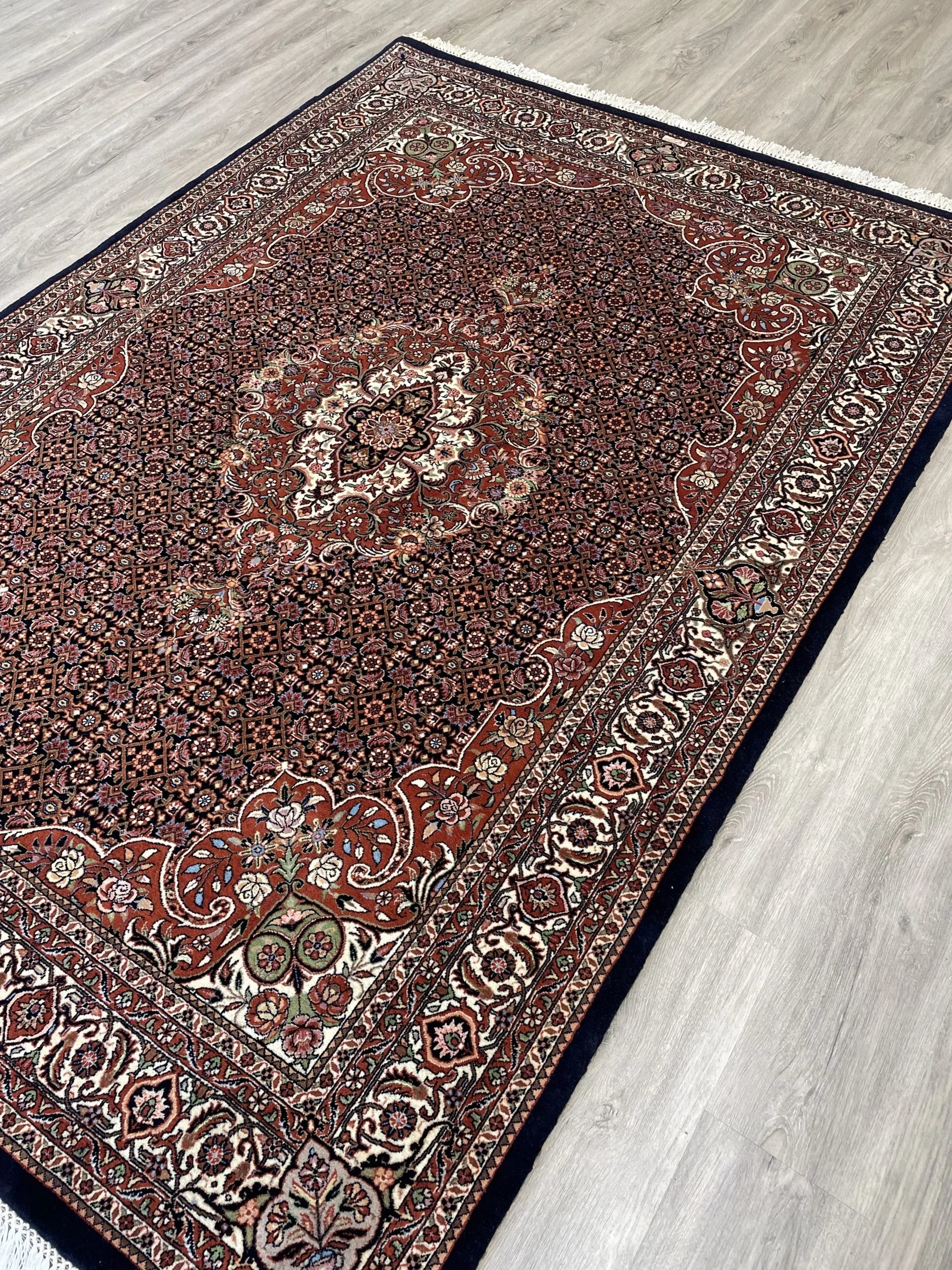 Bijar Wool & Silk Rug (5'0" x 7'1")