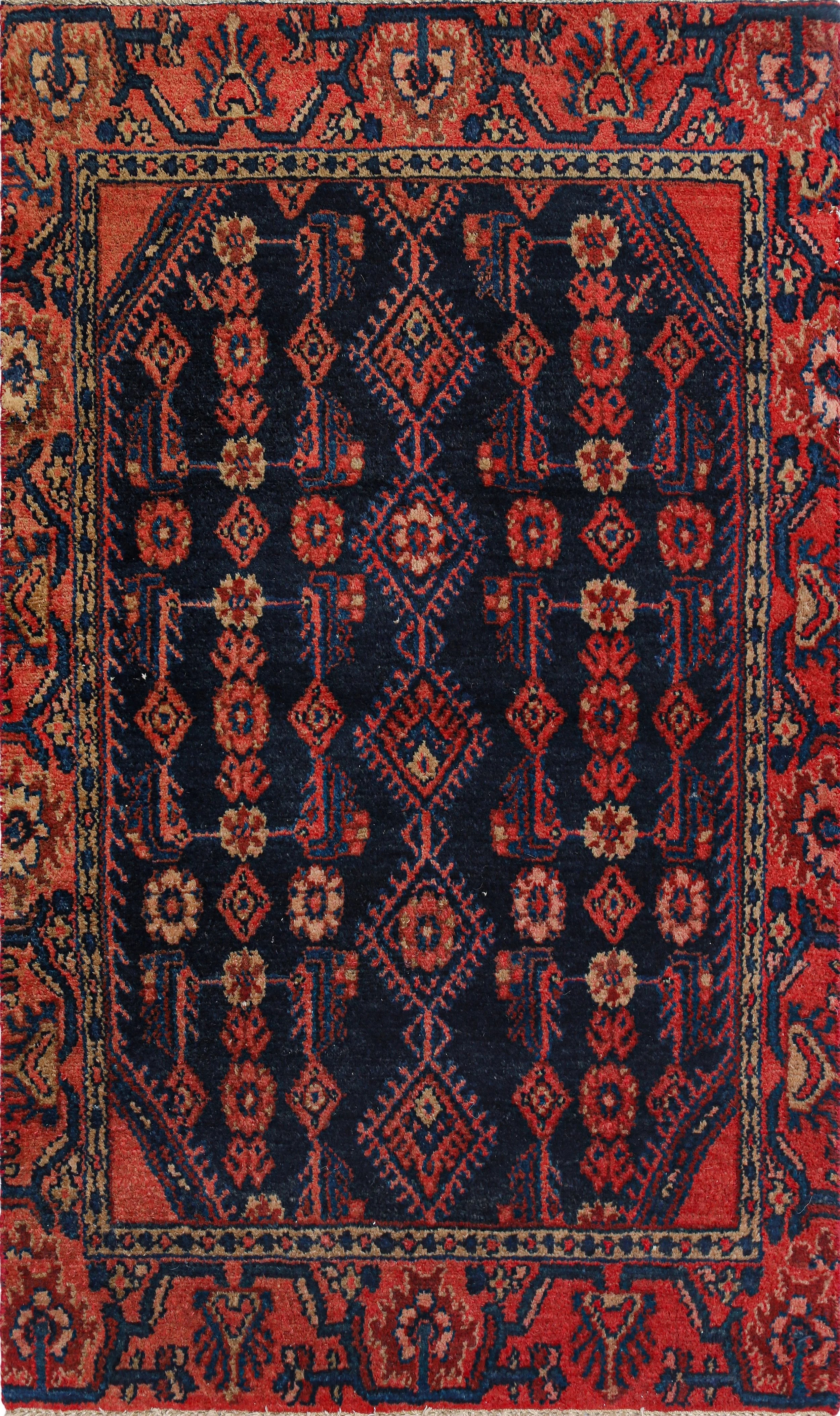 Vintage Hamedan Wool Rug (2'8" x 5'6")