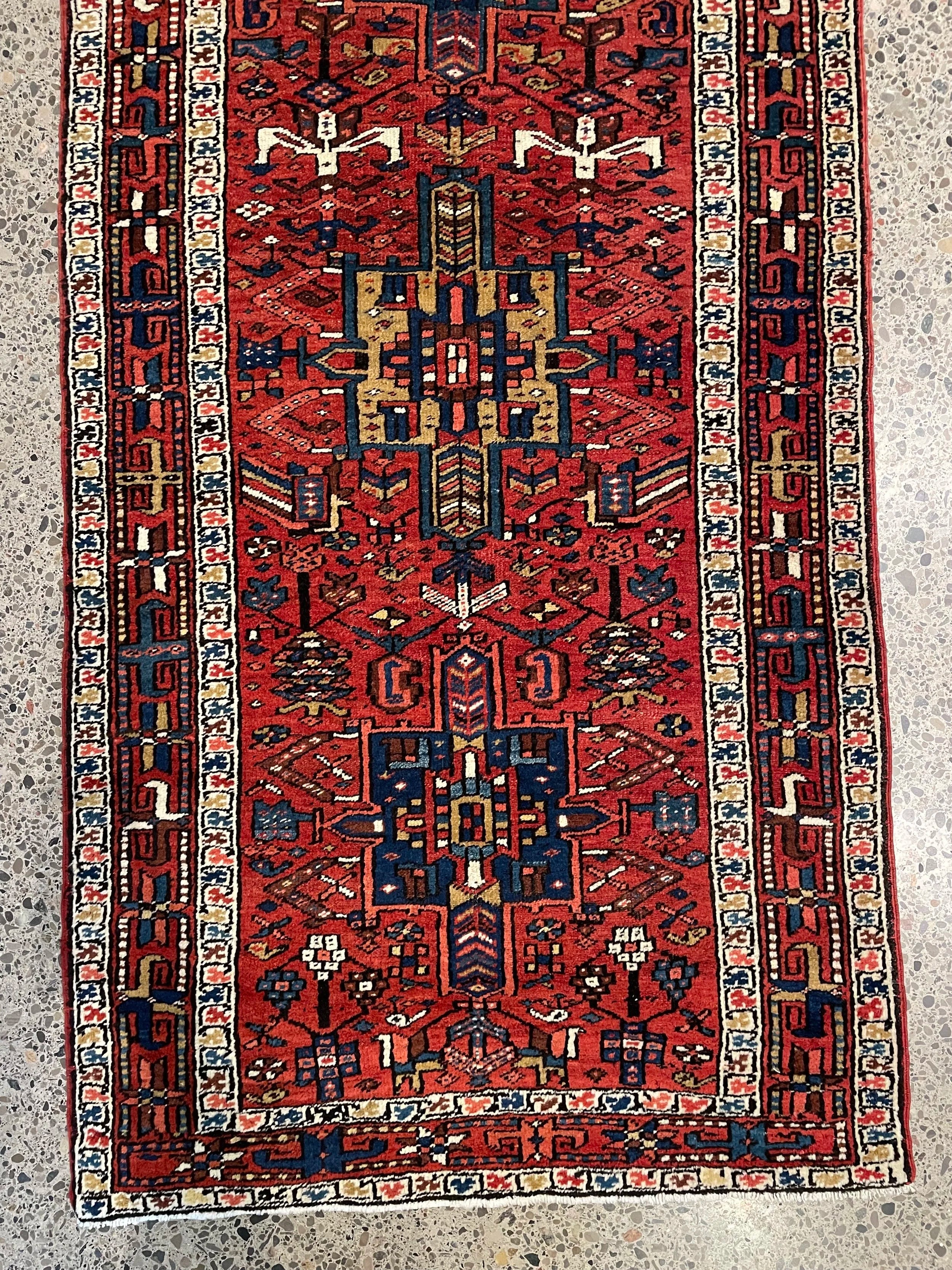 Karajeh Semi-Antique Wool Rug (2'11" x 11'5")