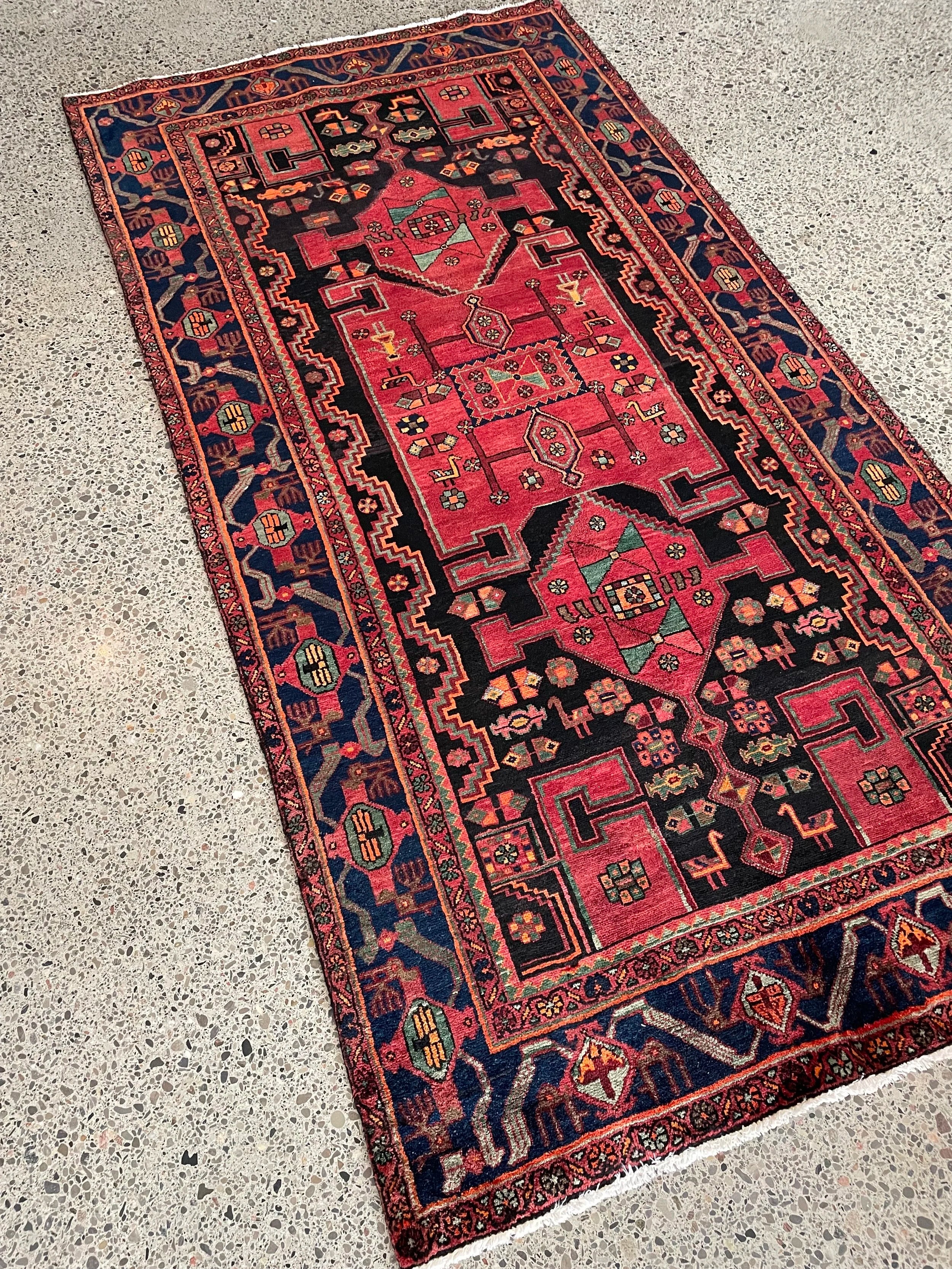 Koliai Tribal Wool Rug (4'4" x 8'7")