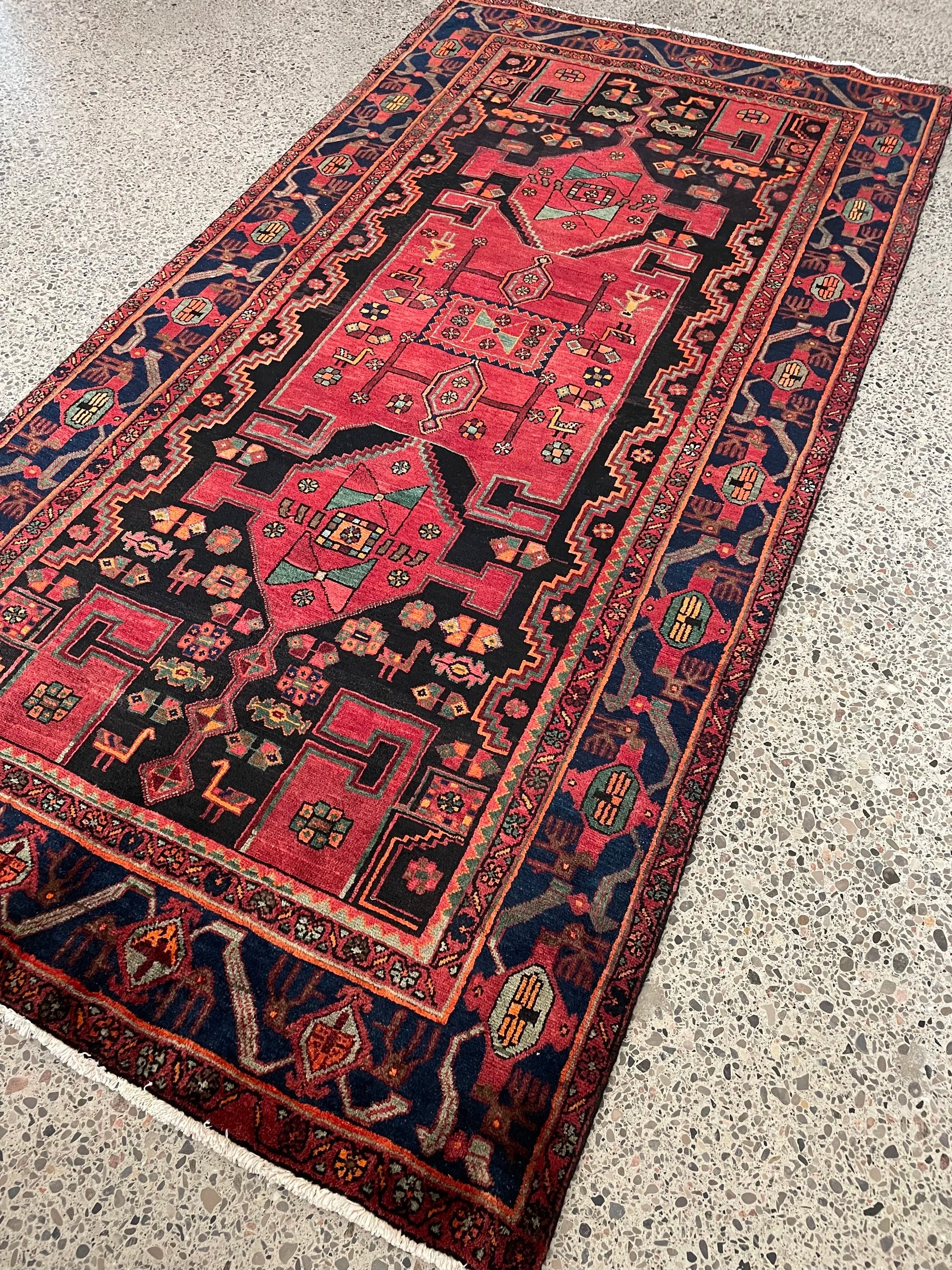 Koliai Tribal Wool Rug (4'4" x 8'7")