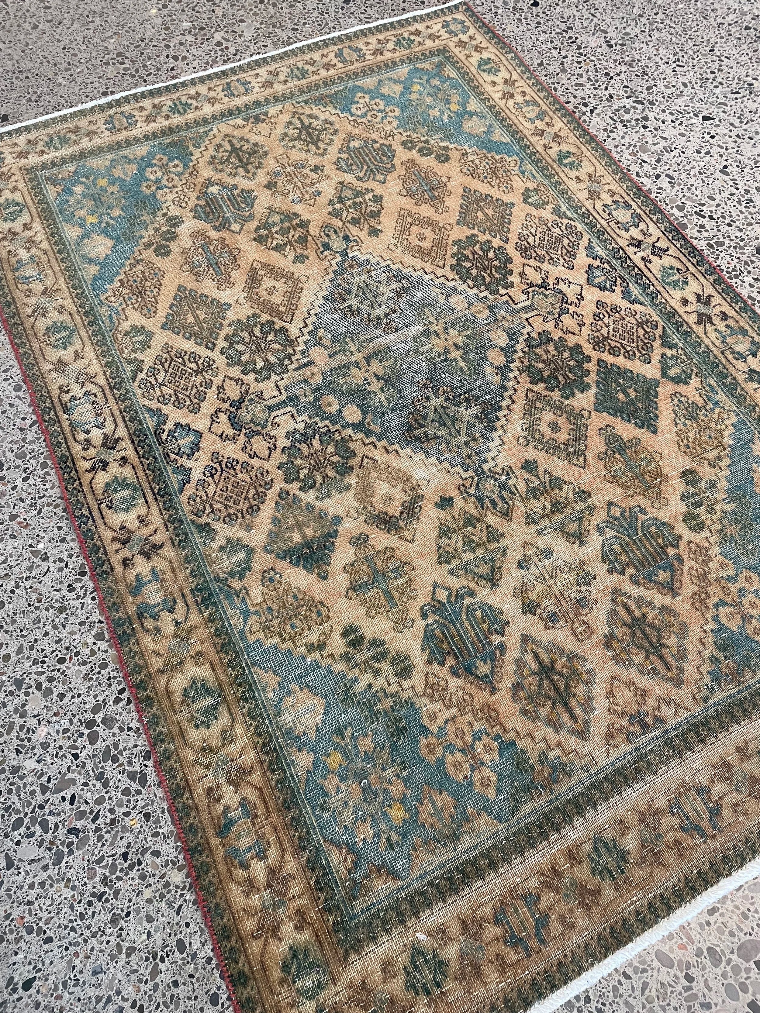 Meymeh Vintage Wool Rug (3'5" x 5'1")