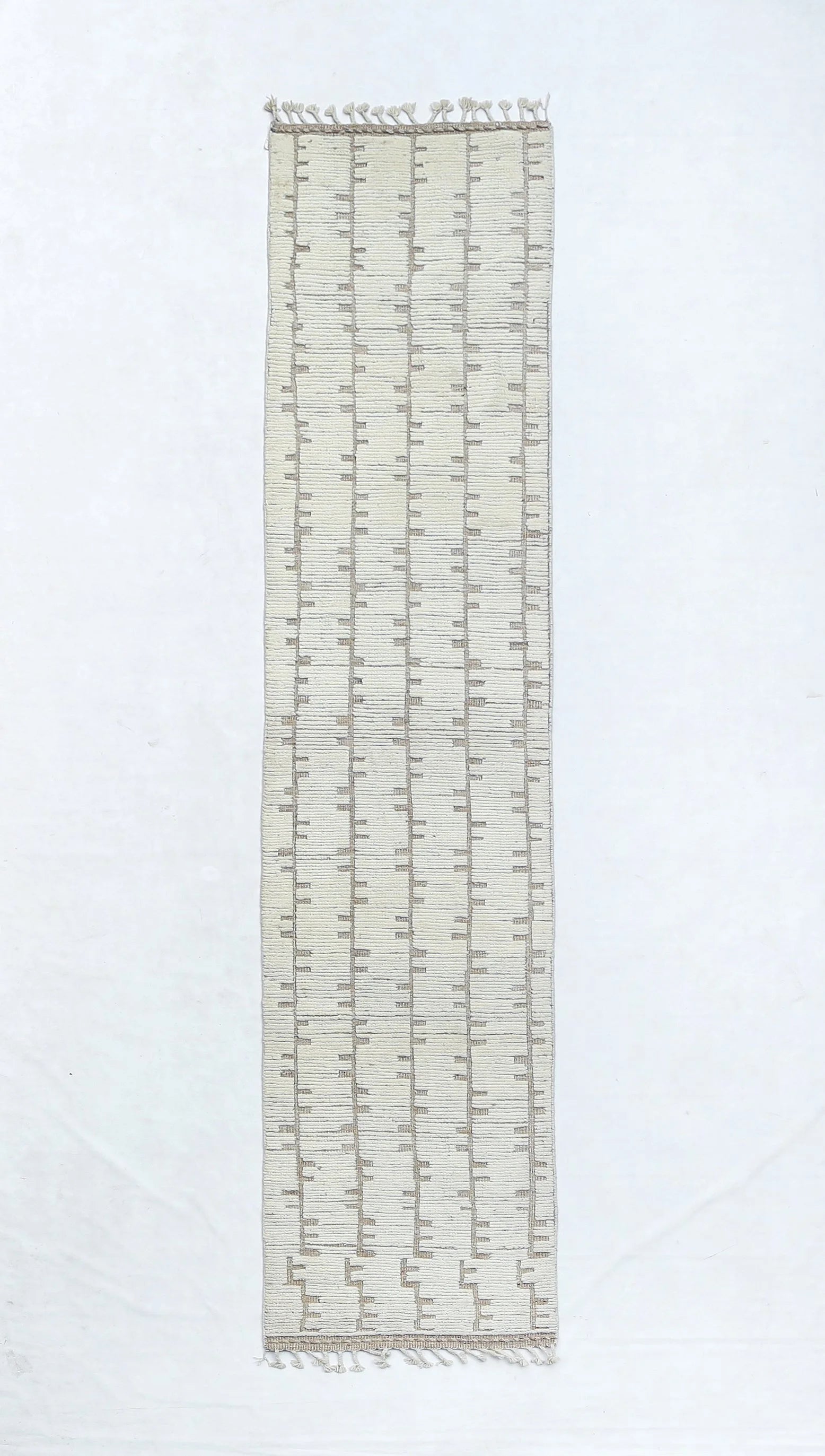 Neutral Modern Rug Runner (2'5" x 12'0")