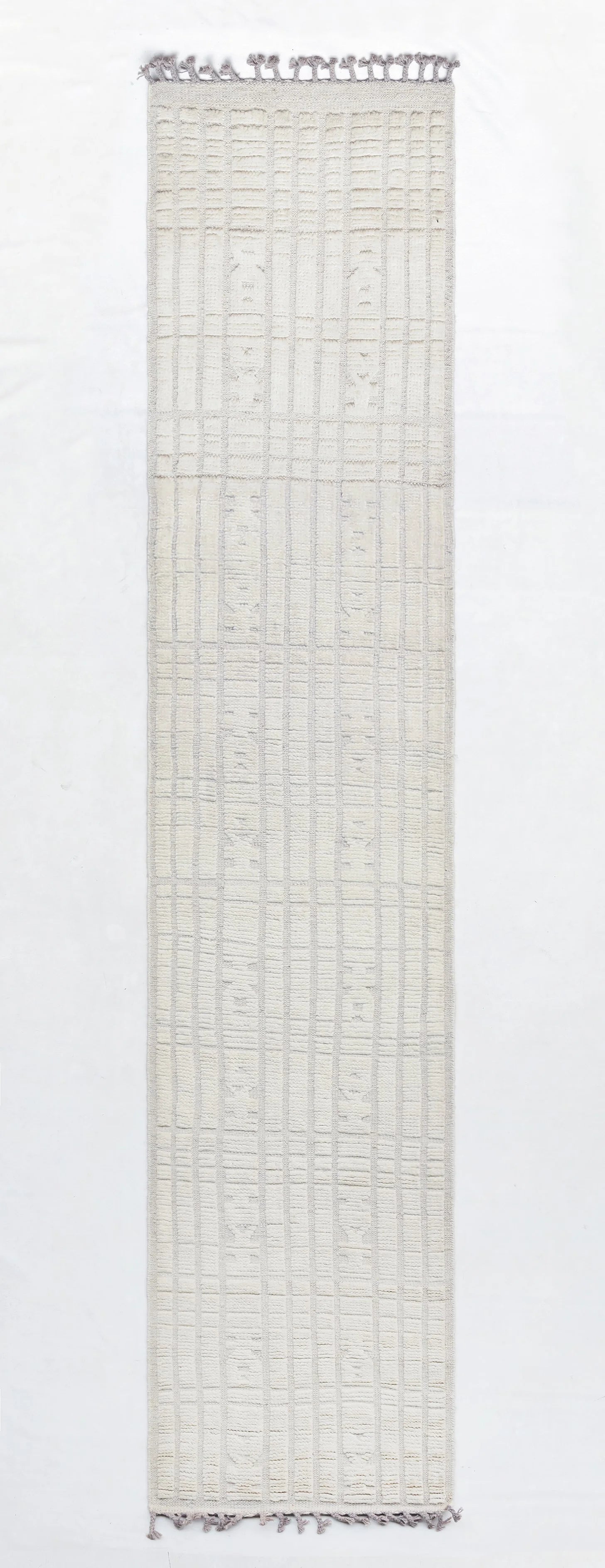 Neutral Modern Rug Runner (2'6" x 11'9")