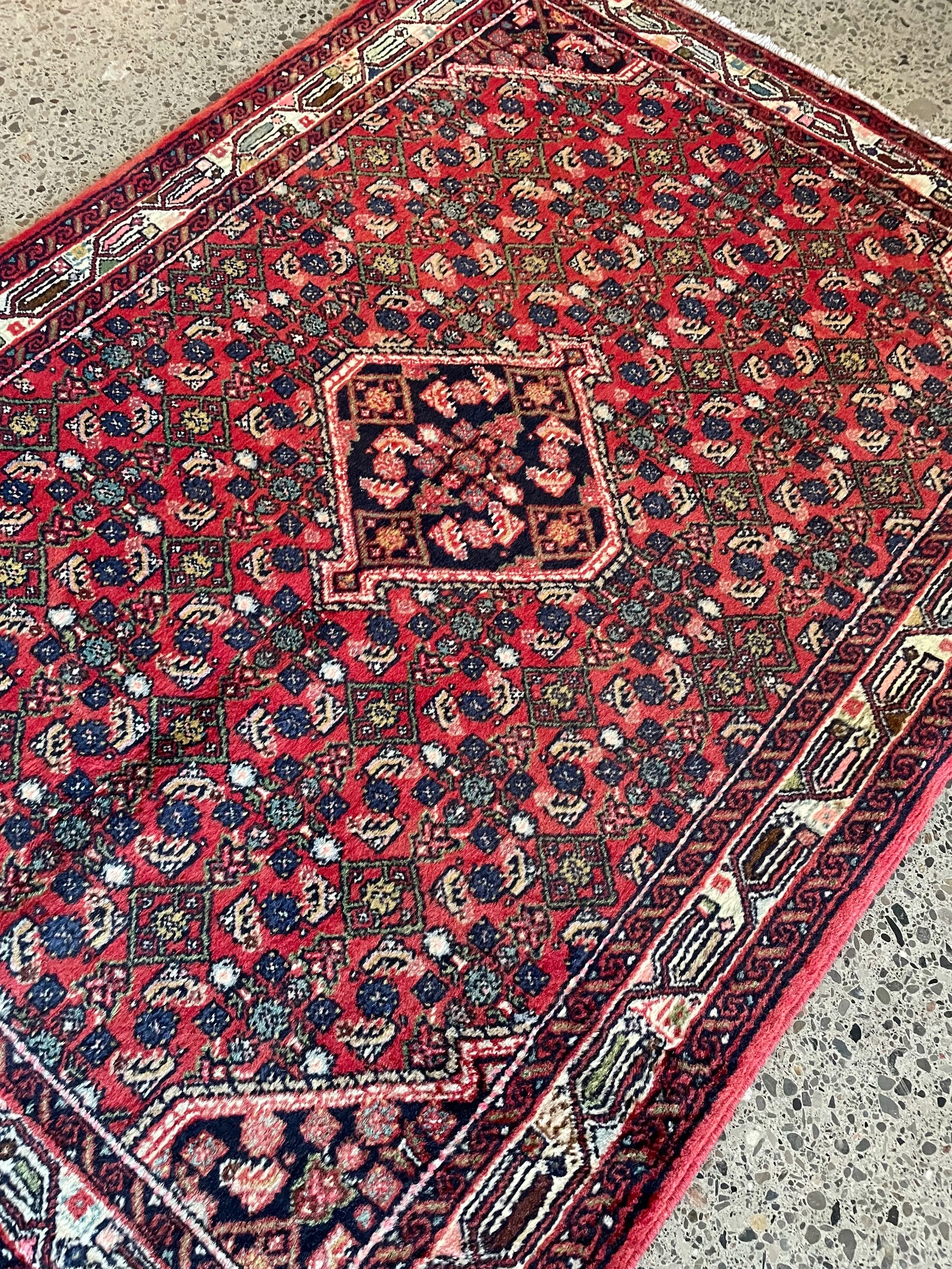 Hosseinabad Wool Rug (3'5" x 4'9")