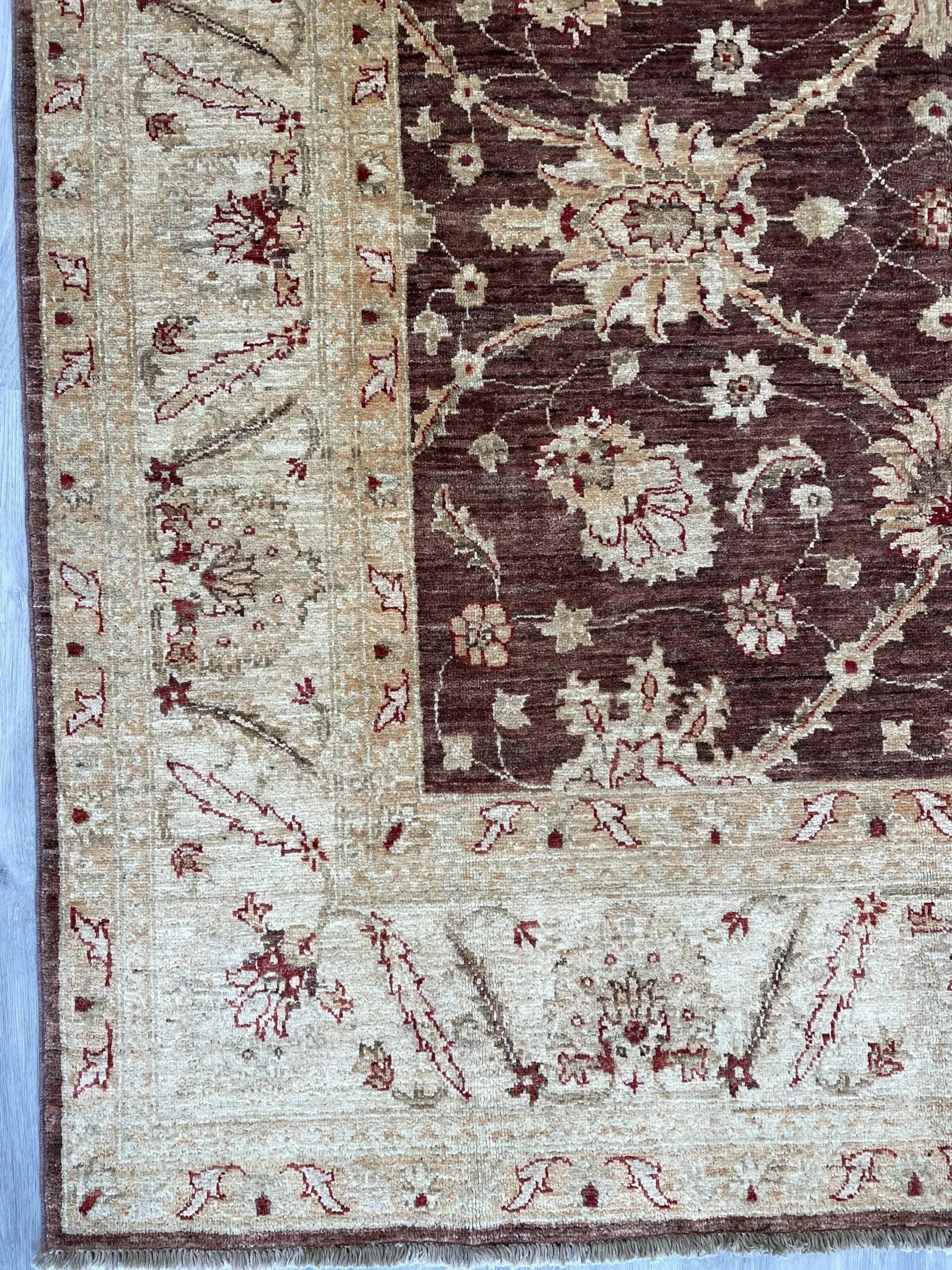 Rustic Wool Rug (5'10" x 6'3")