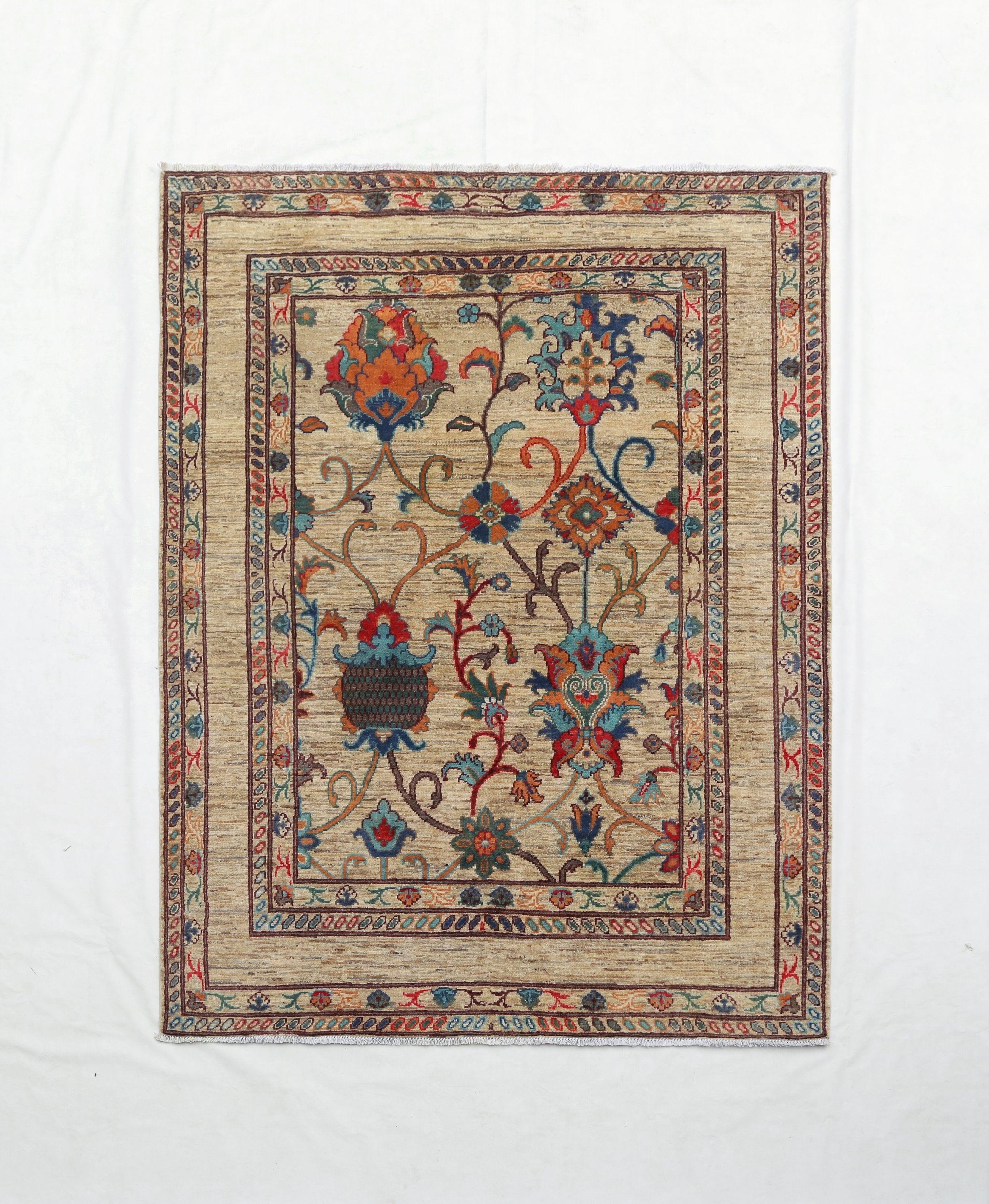 Sultani Wool Rug (5'1" x 6'6")