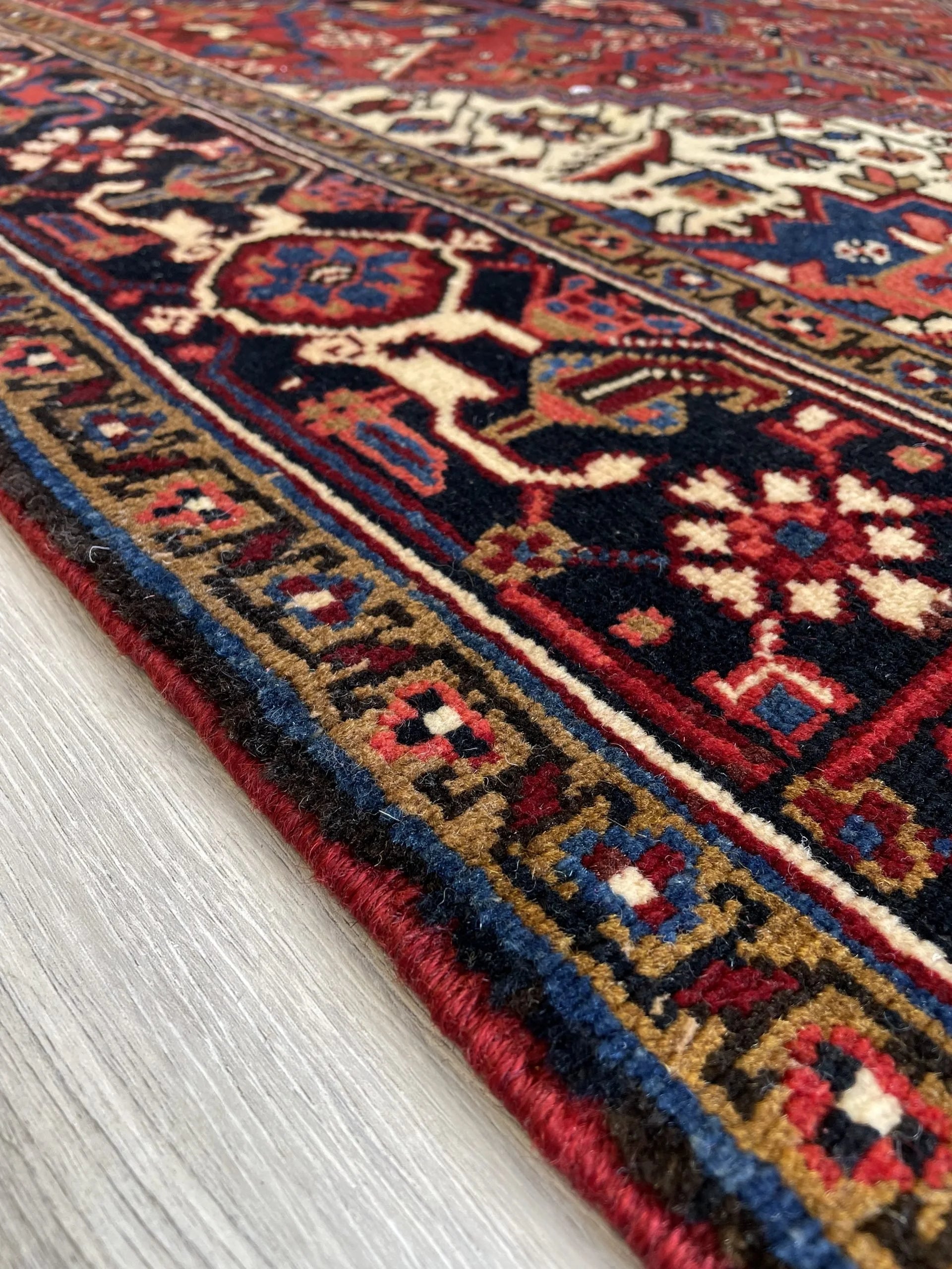 Heriz Wool Rug Runner (4'10" x 12'11")