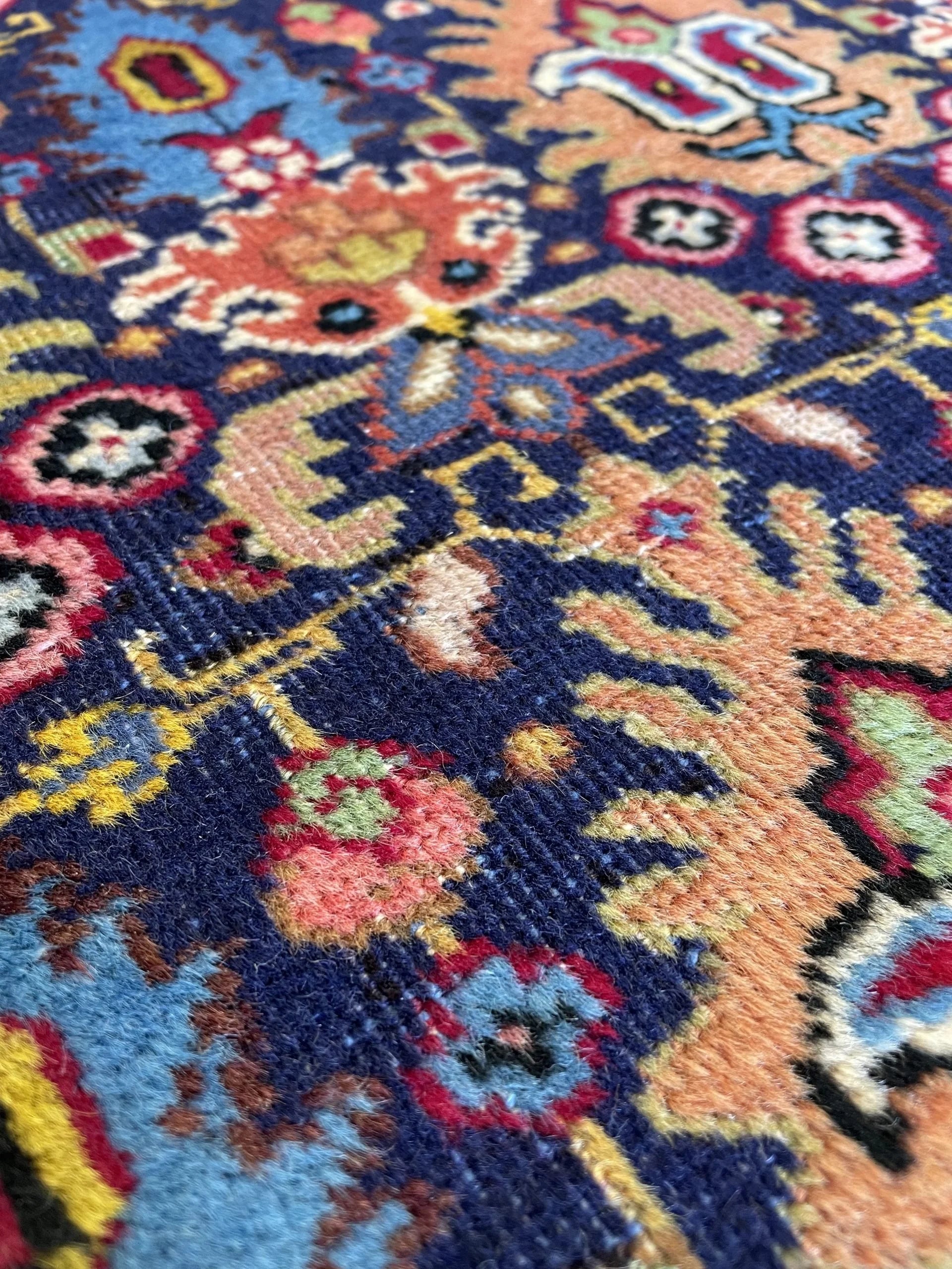 Vintage Tabriz Runner Rug (3'6" x 12'10")
