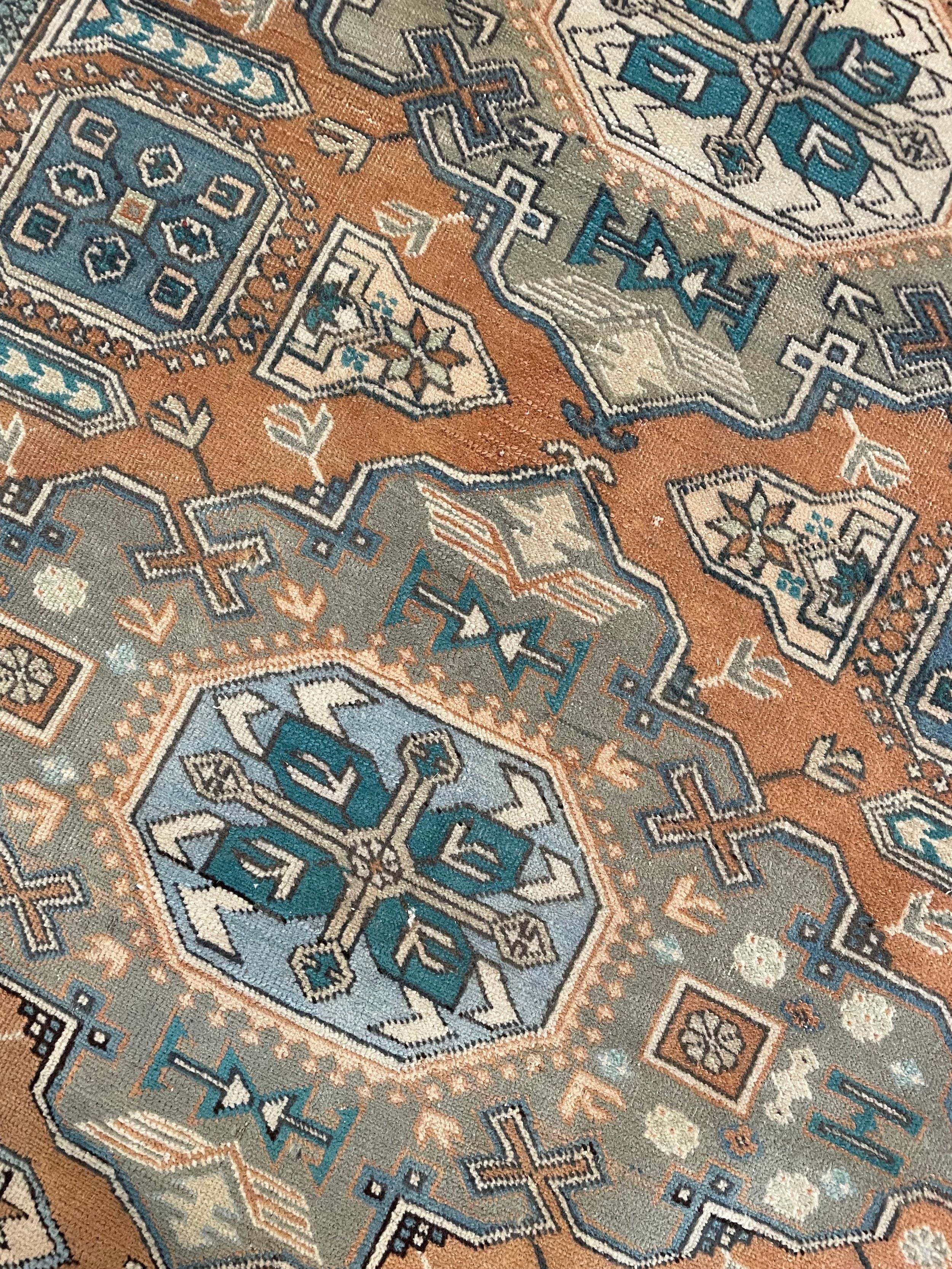 Kazak Vintage Wool Rug (3'3" x 5'10")