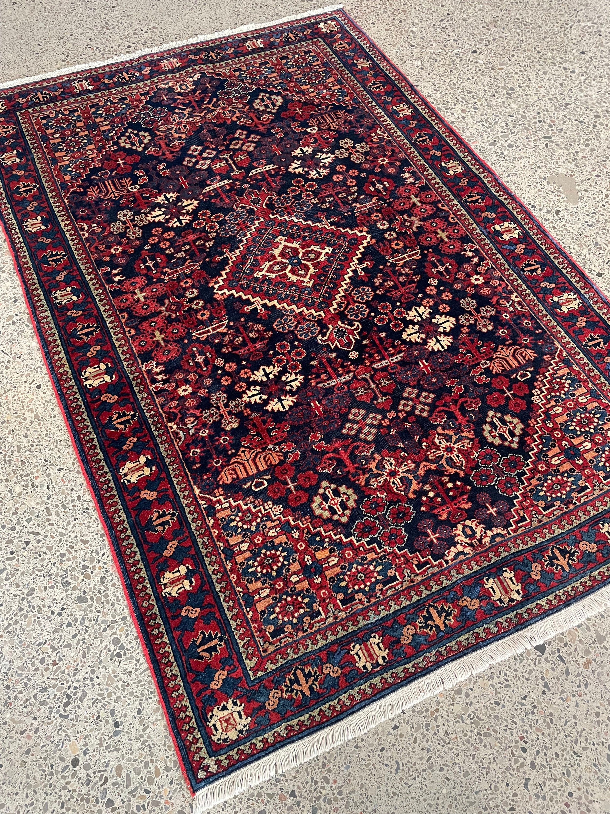 Joshaghan Semi-Antique Wool Rug (4'3" x 6'6")