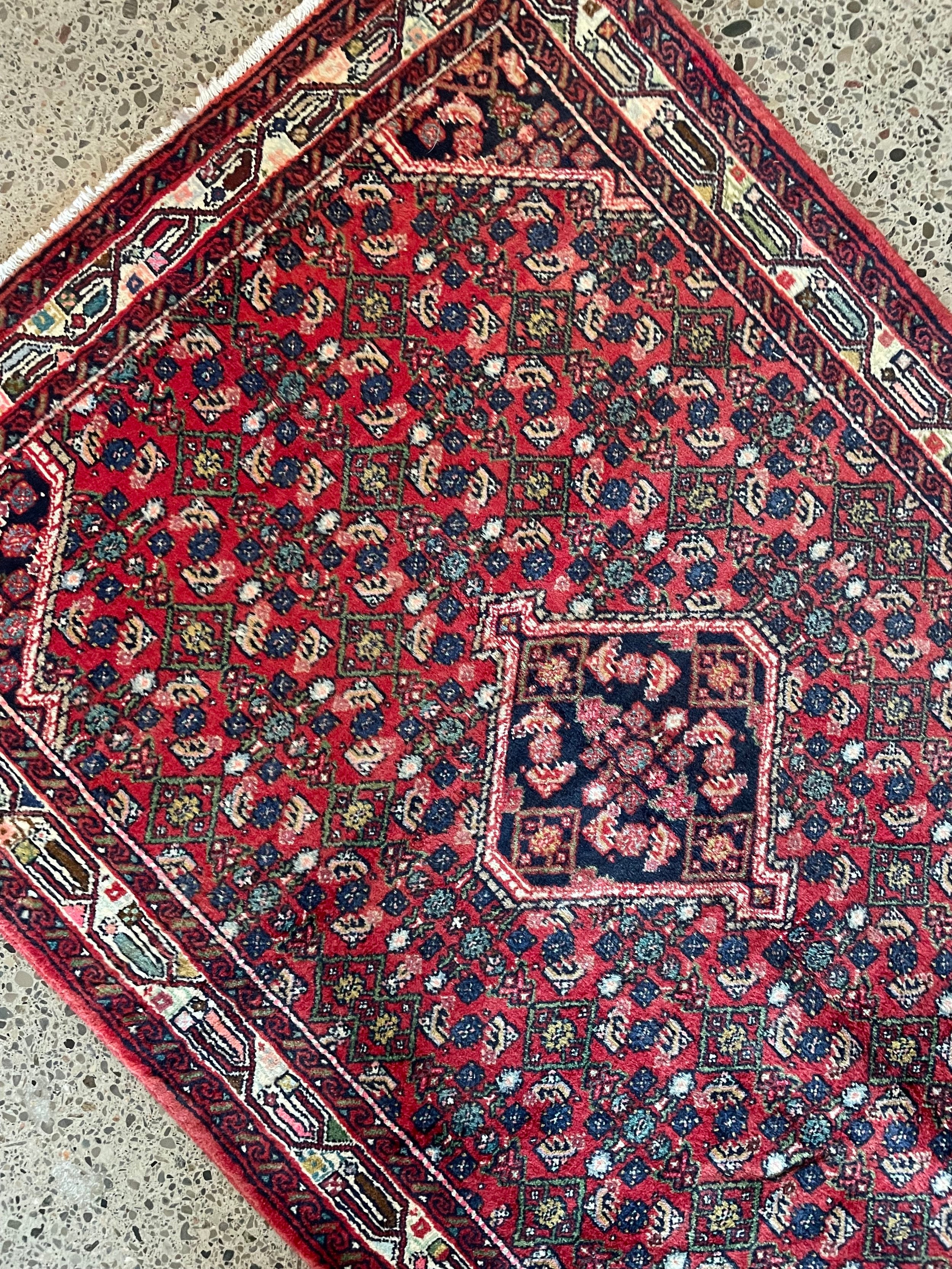 Hosseinabad Wool Rug (3'5" x 4'9")
