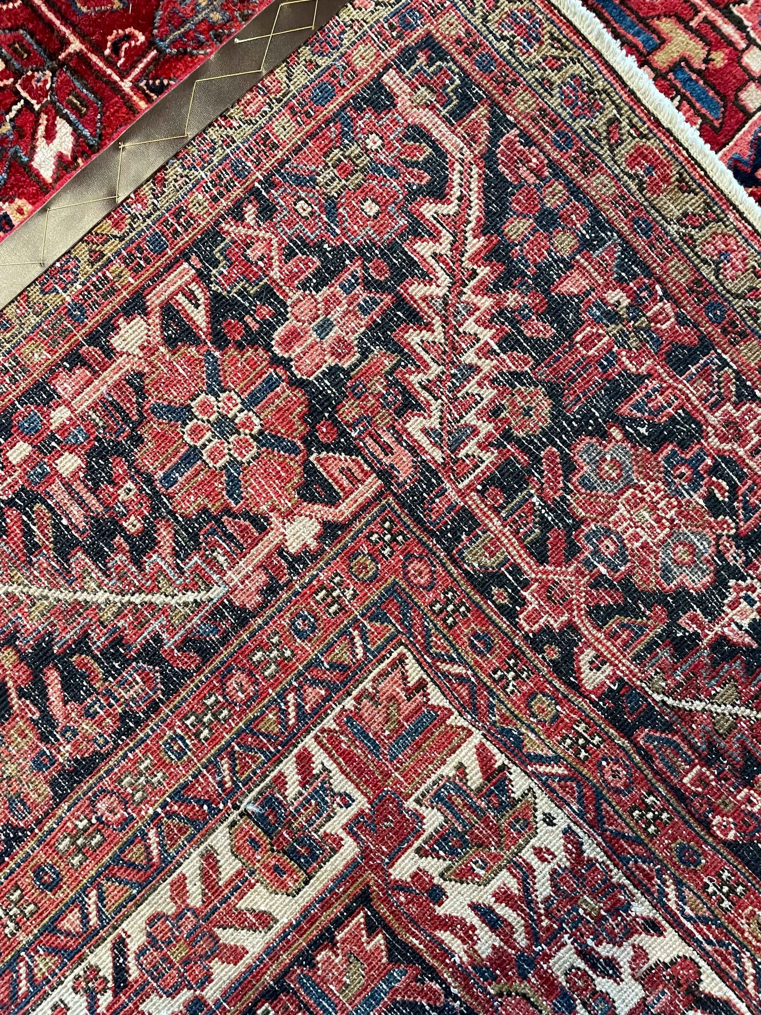 Semi-Antique Wool Heriz Rug (12x15)