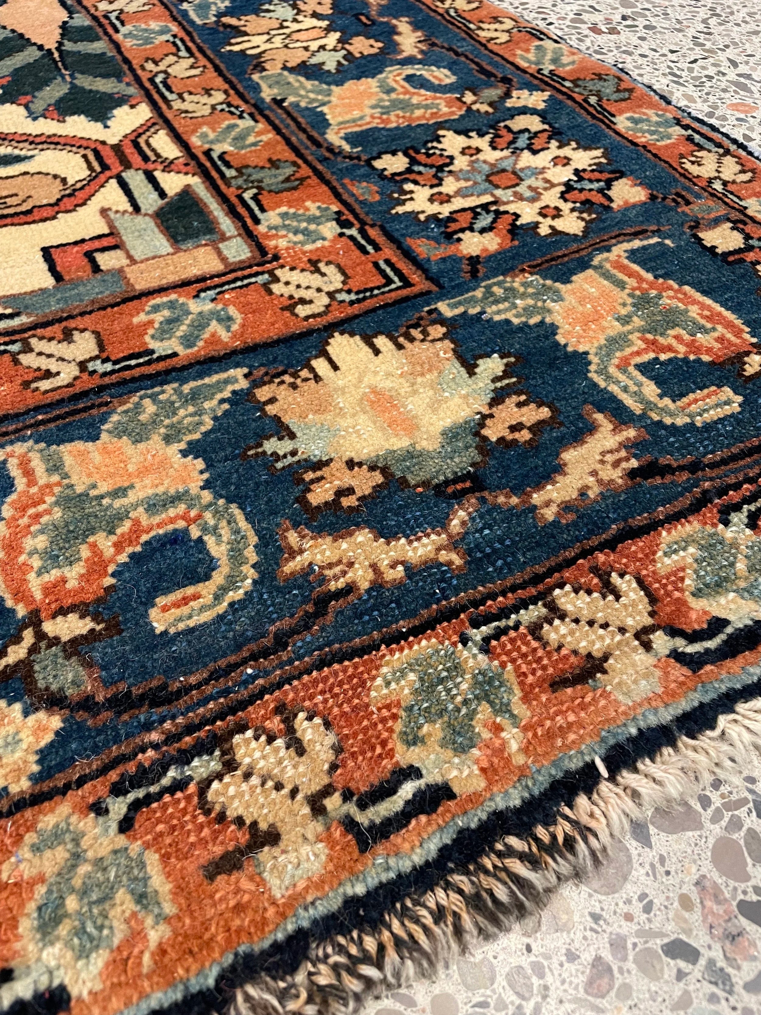 Heriz Semi-Antique Wool Rug (5'5" x 7'5")