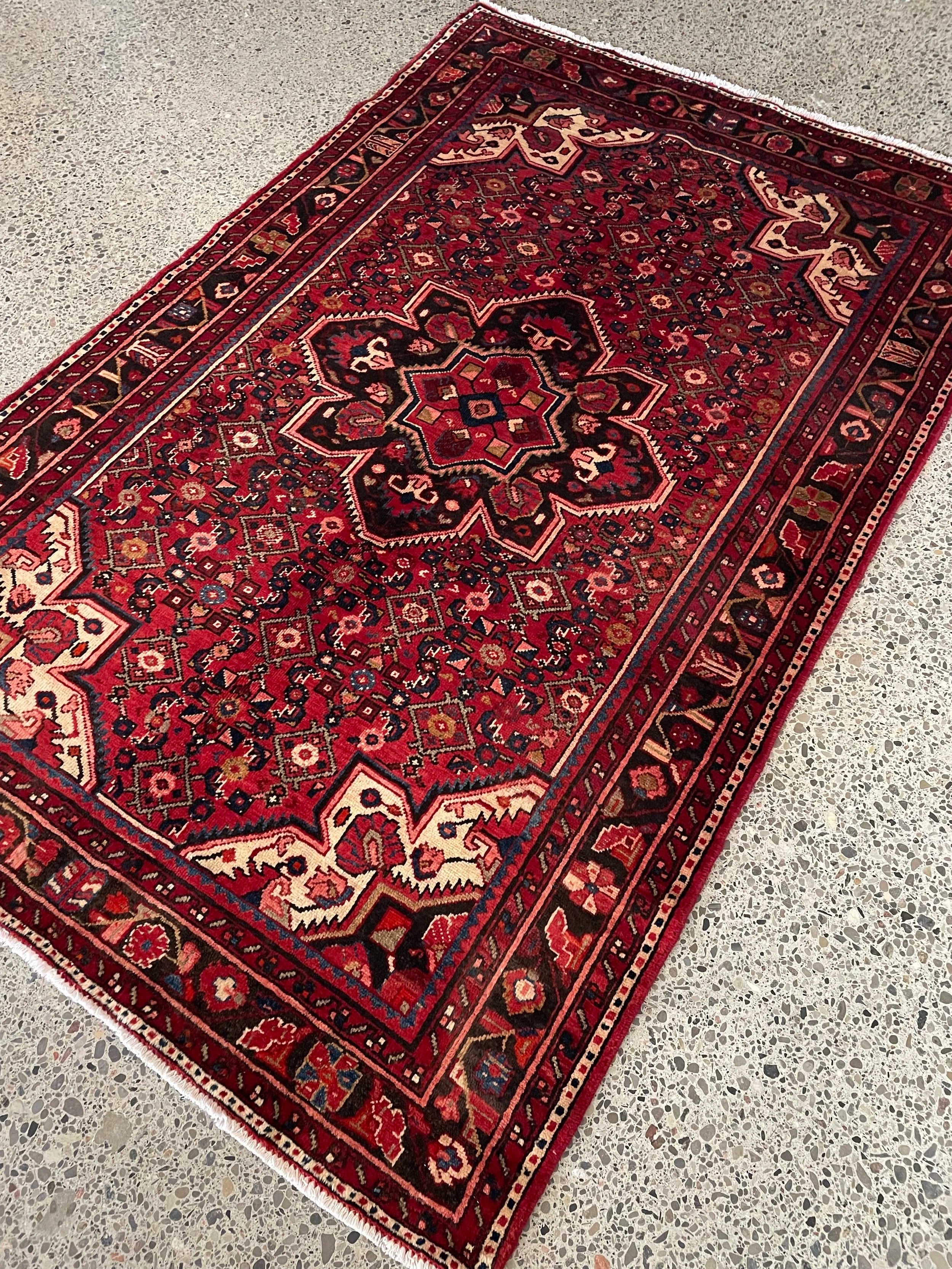 Hosseinabad Wool Rug (4'9" x 7'3")