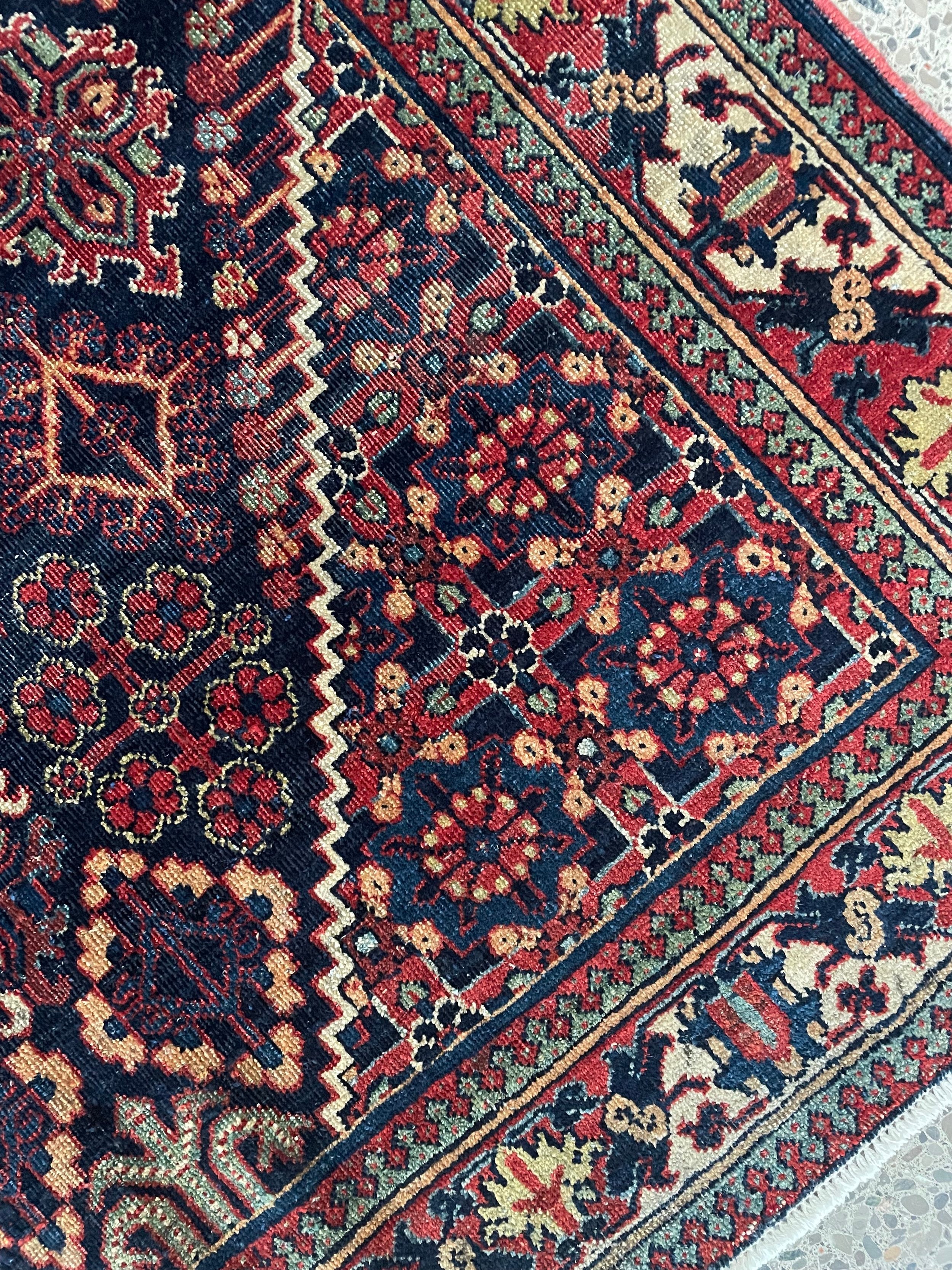 Joshaghan Semi-Antique Wool Rug (4'3" x 6'7")