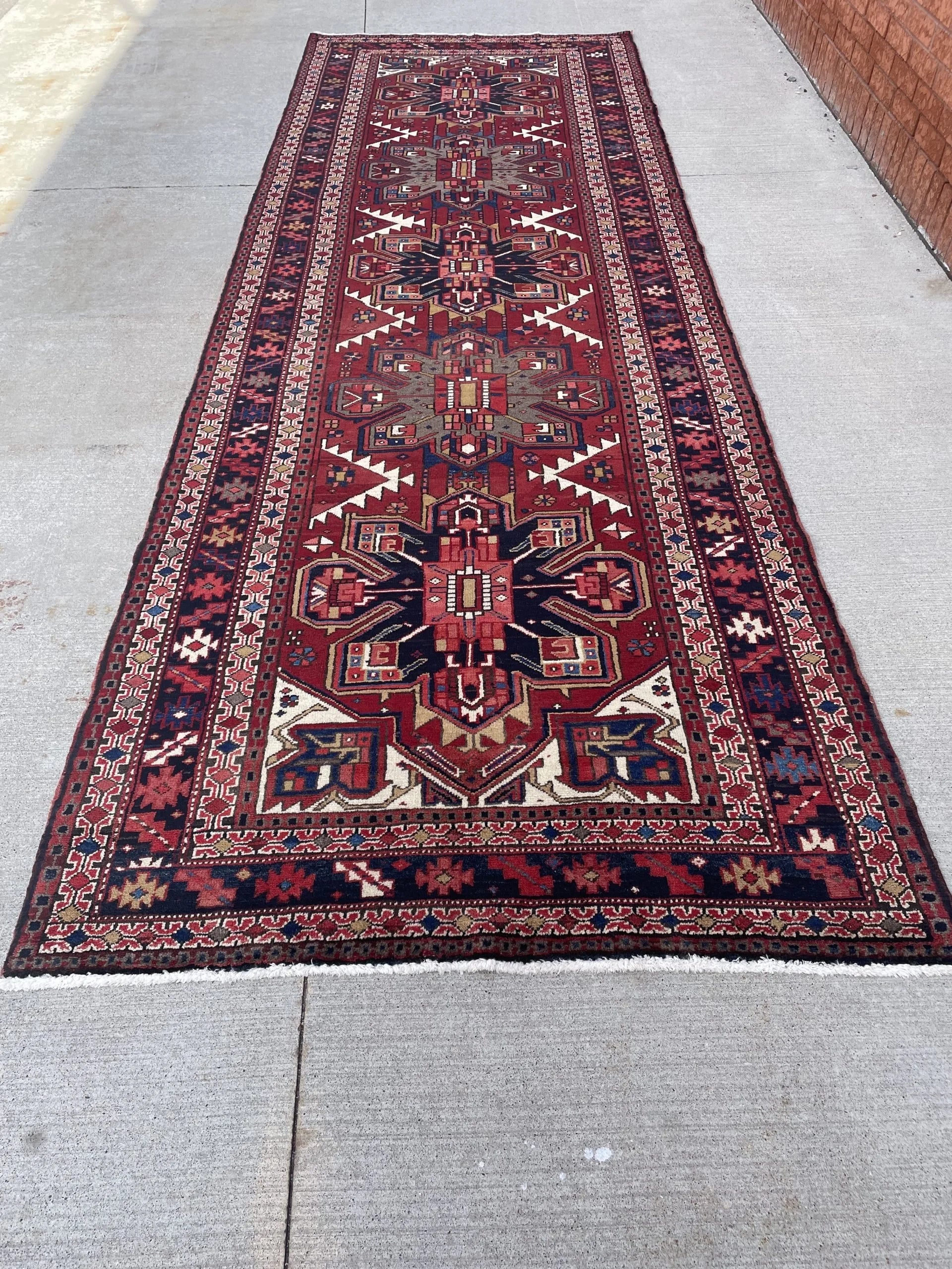 Karajeh Wool Runner Rug (4'9" x 14'2")
