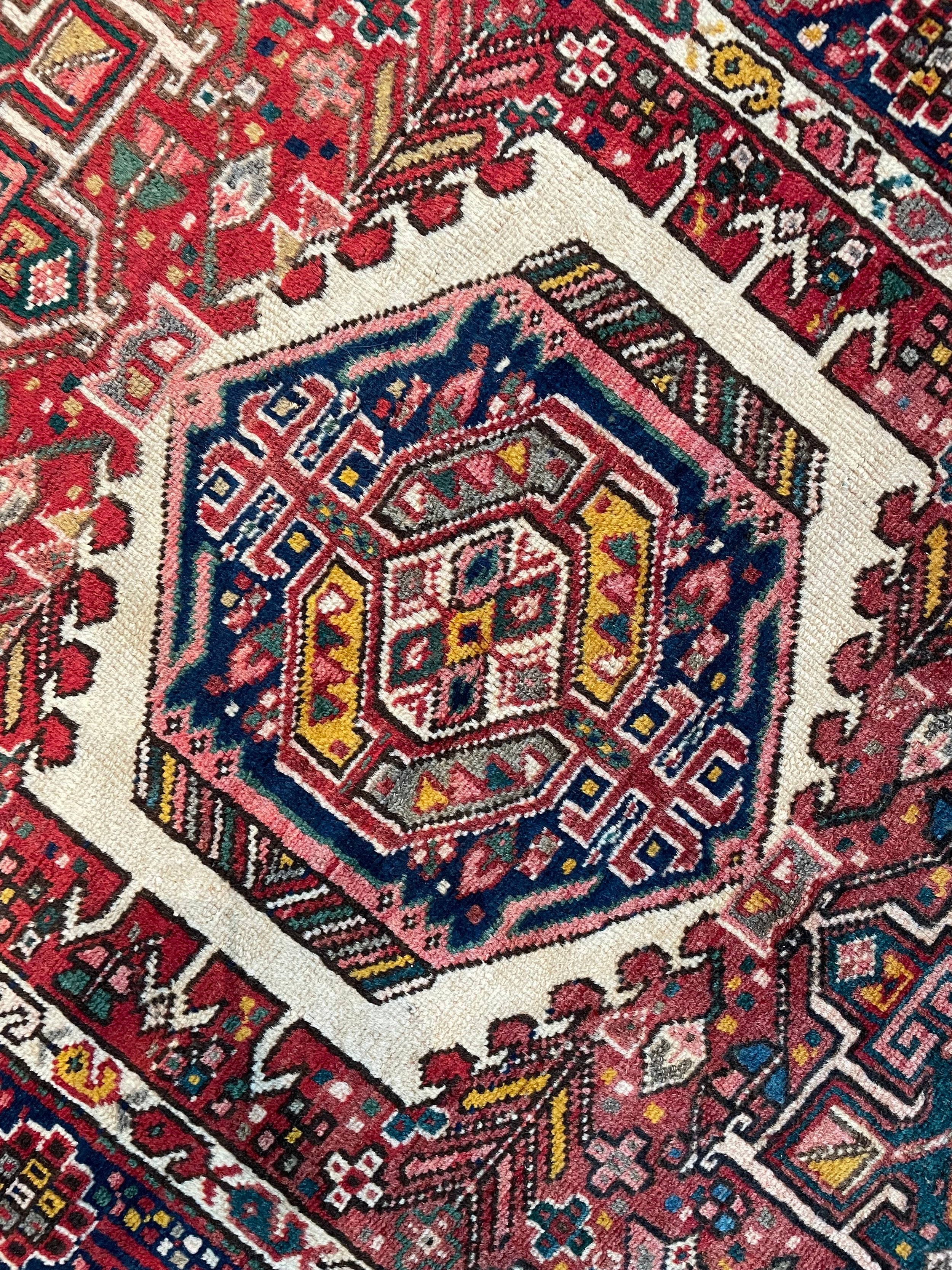 Karajeh Vintage Wool Rug (3'8" x 5'5")
