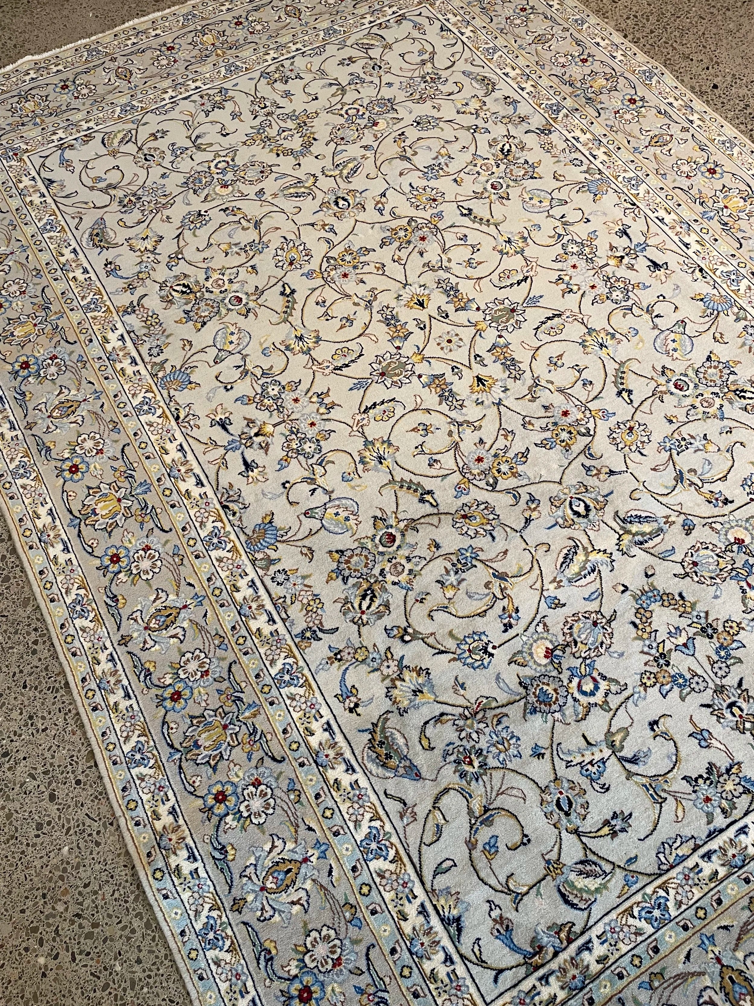 Kashan Wool Rug (6'6" x 9'8")
