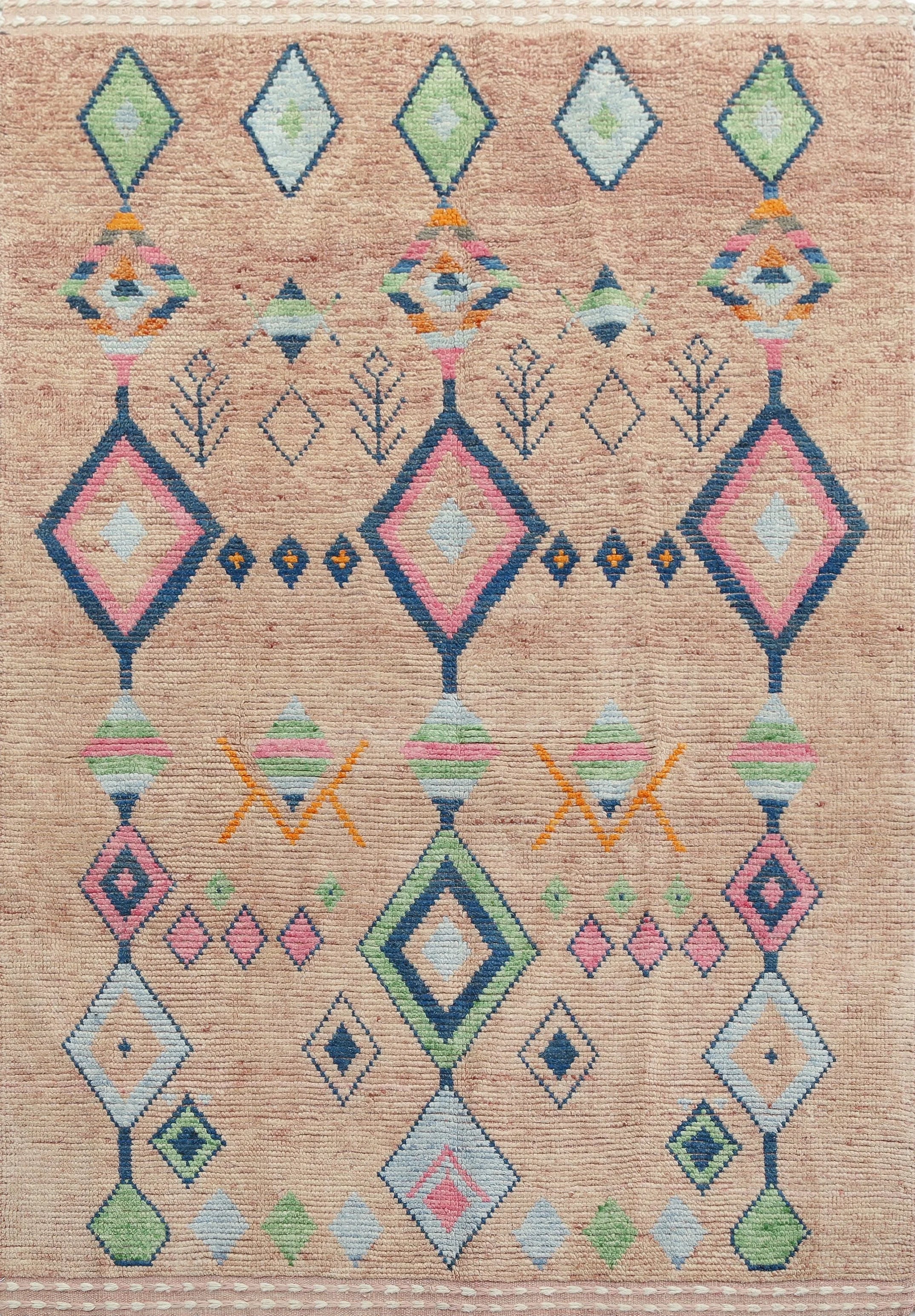 Moroccan-Style Wool Rug (5'2" x 8'3")