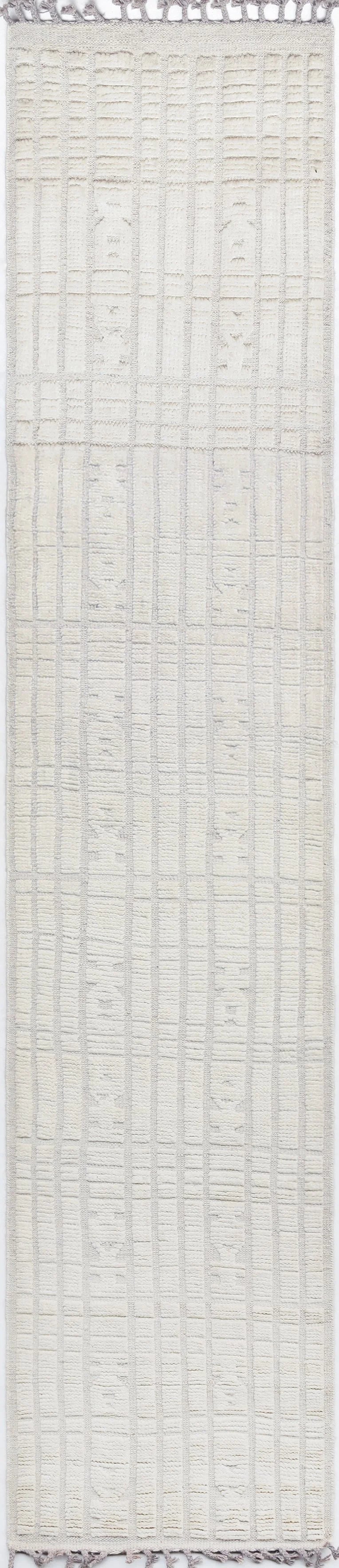 Neutral Modern Rug Runner (2'6" x 11'9")