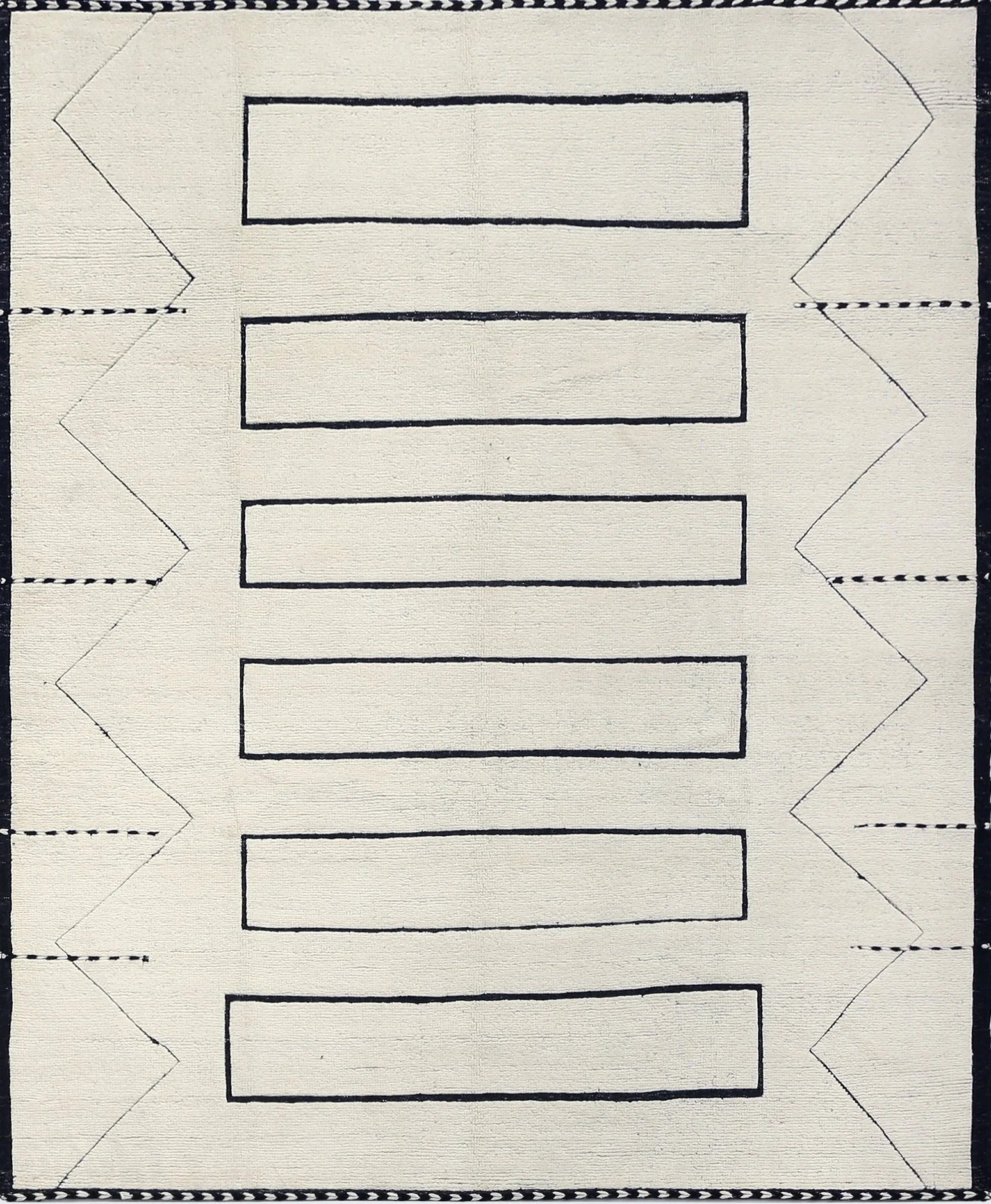 Moroccan-Style Contemporary Wool Rug (8'3" x 9'11")