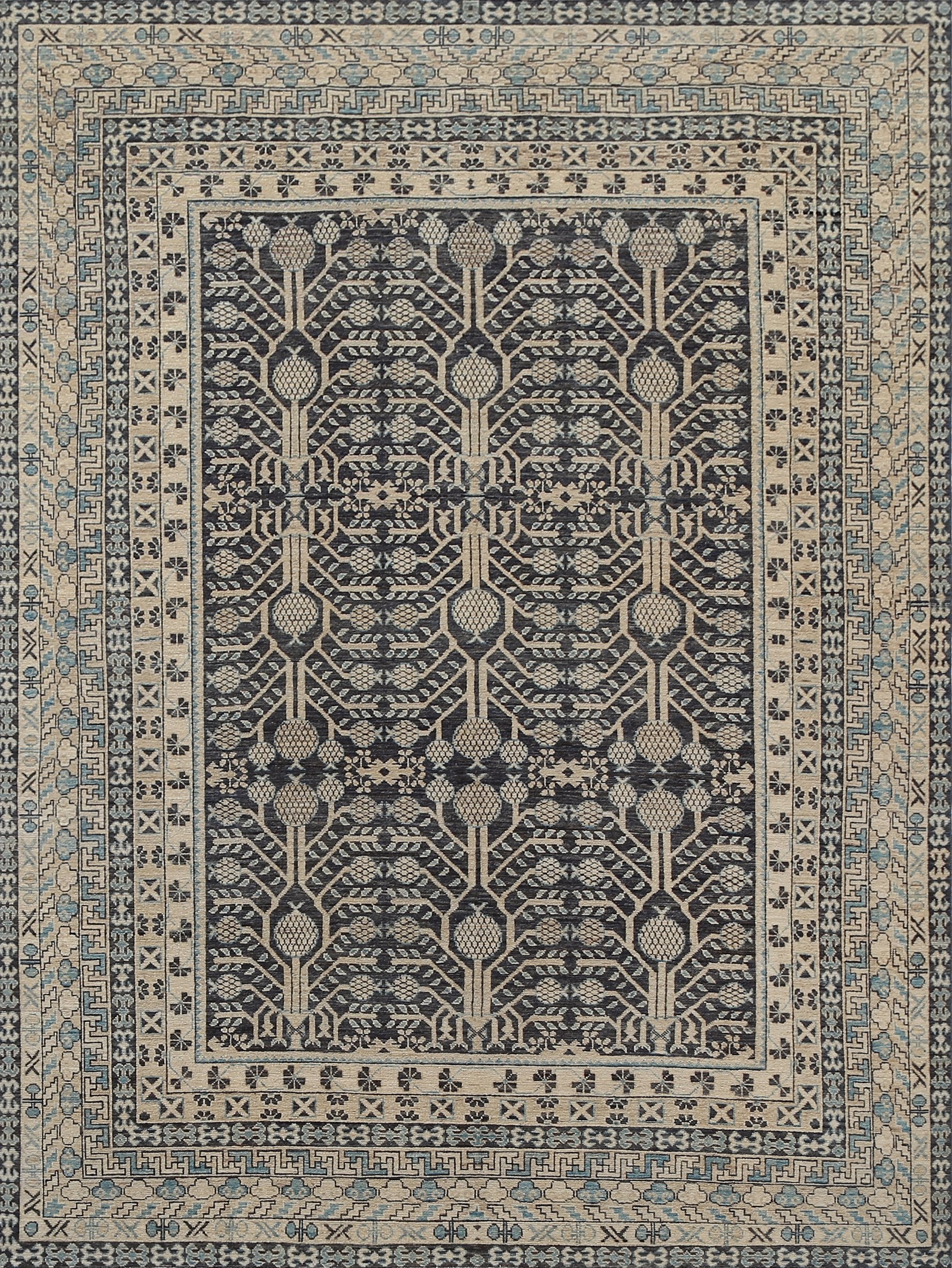 Khotan Wool Rug (9'0" x 11'10")