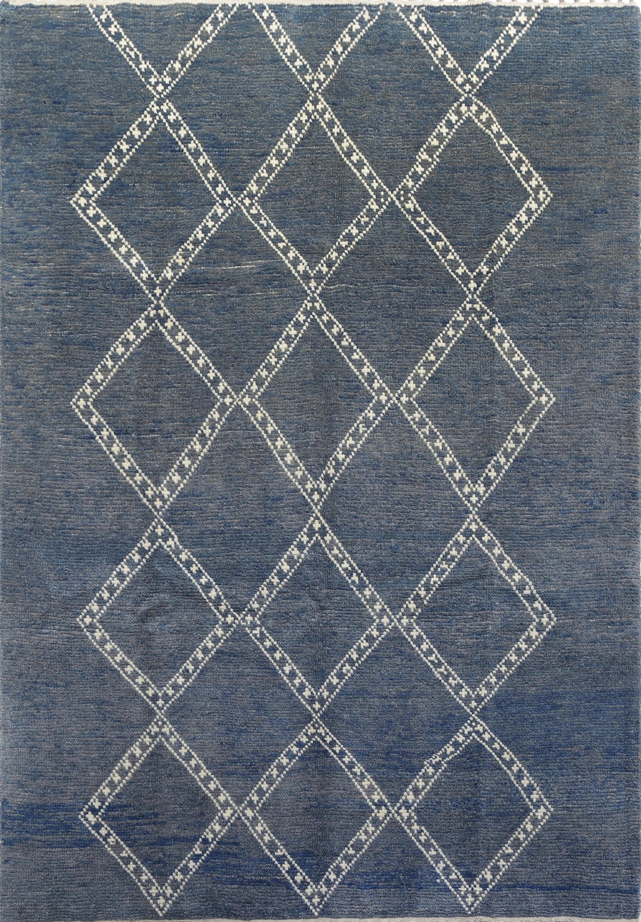 Moroccan-Style Wool Rug (6'4" x 9'0")