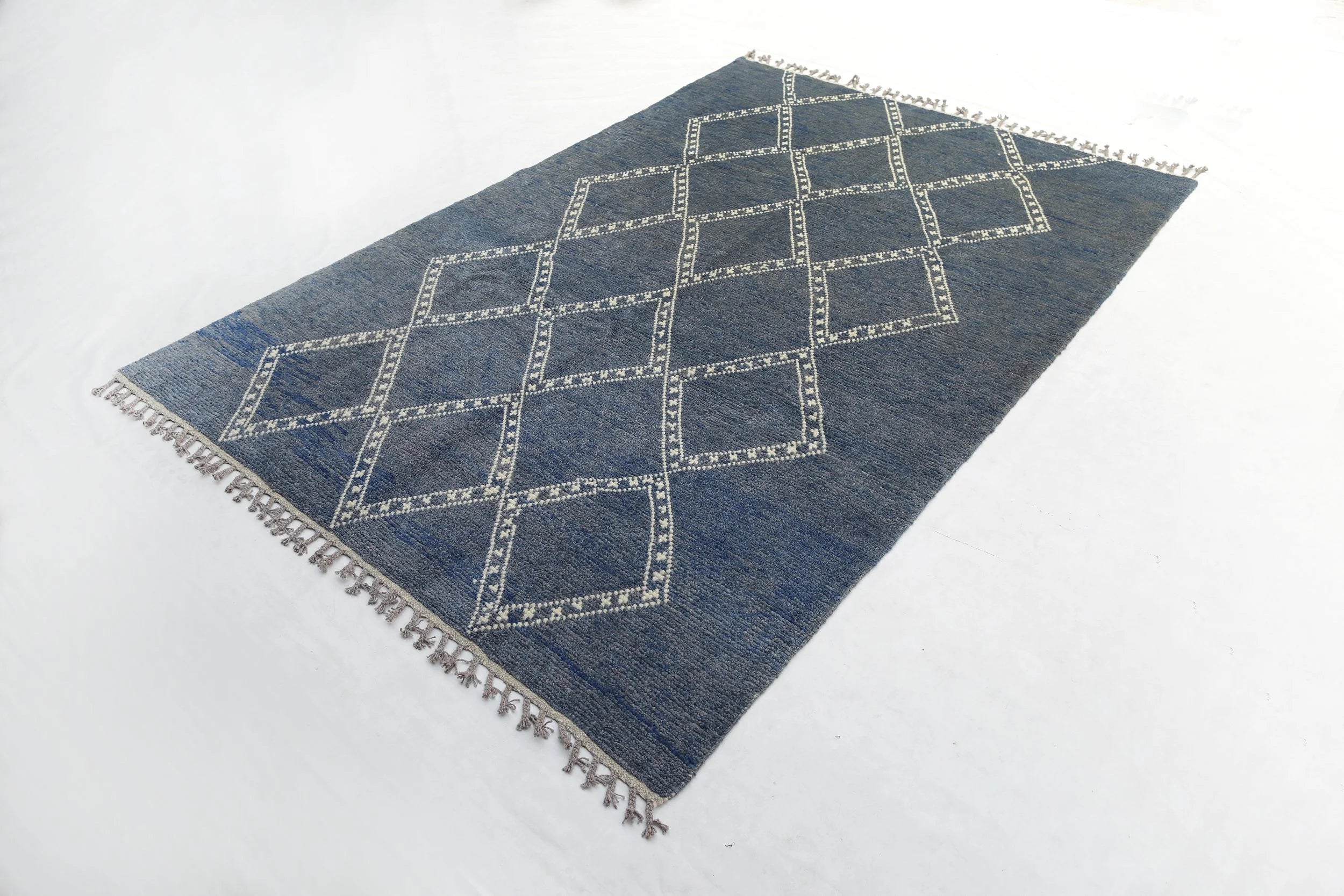 Moroccan-Style Wool Rug (6'4" x 9'0")