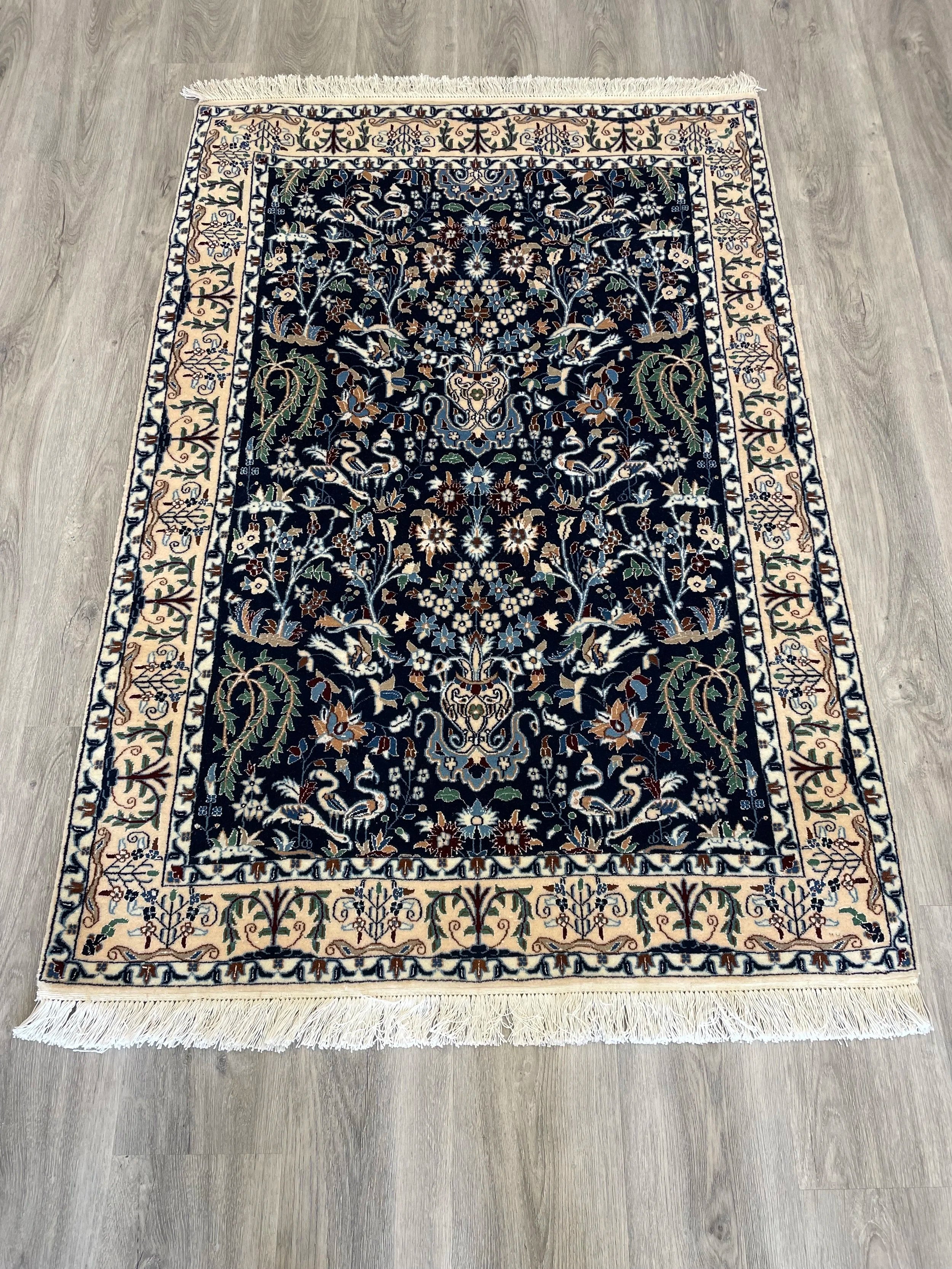 Naeen 6 Ply Wool & Silk Rug (3'3" x 4'8")