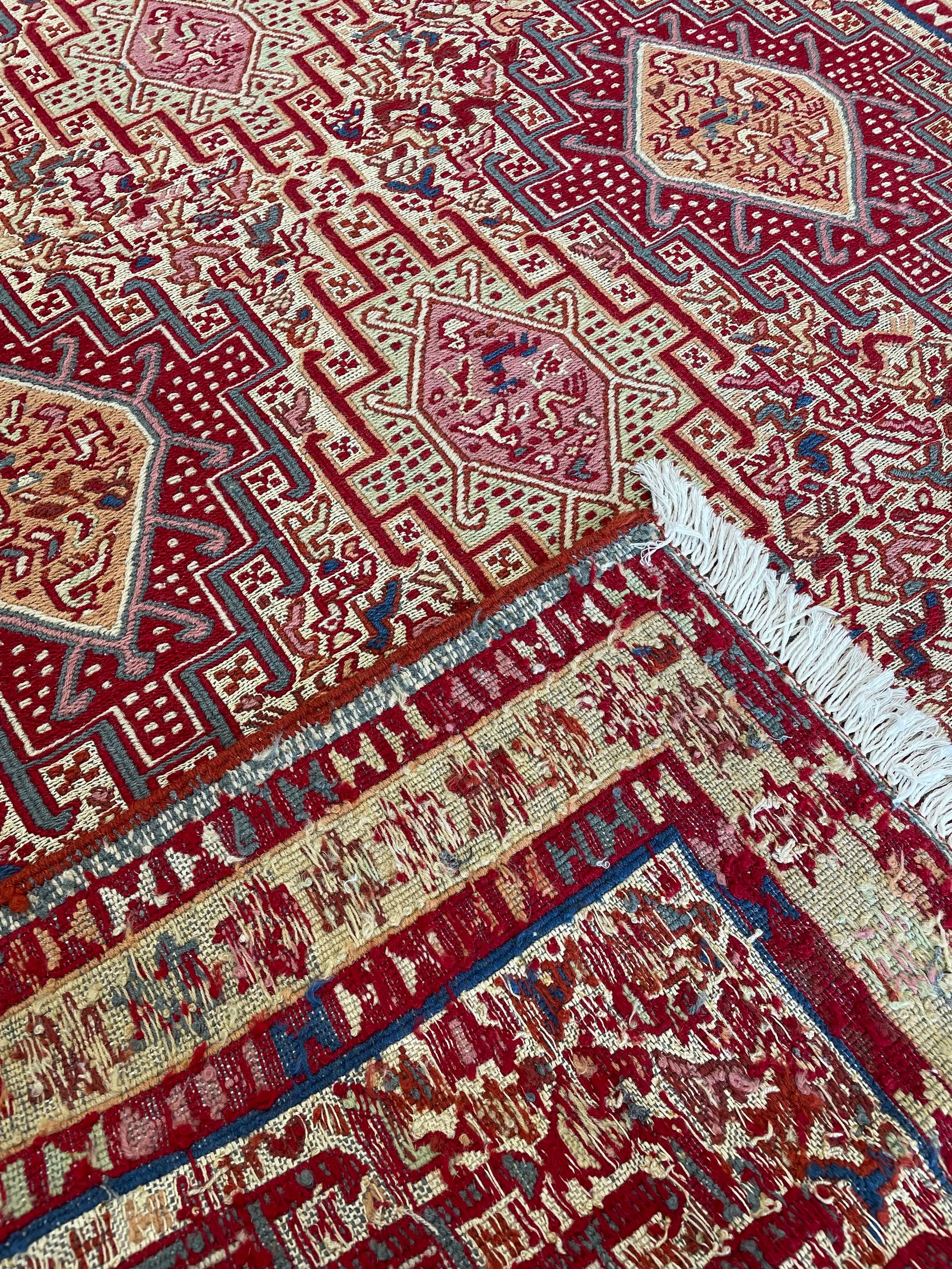 Ardebil Kilim Rug (6'1" x 3'11")