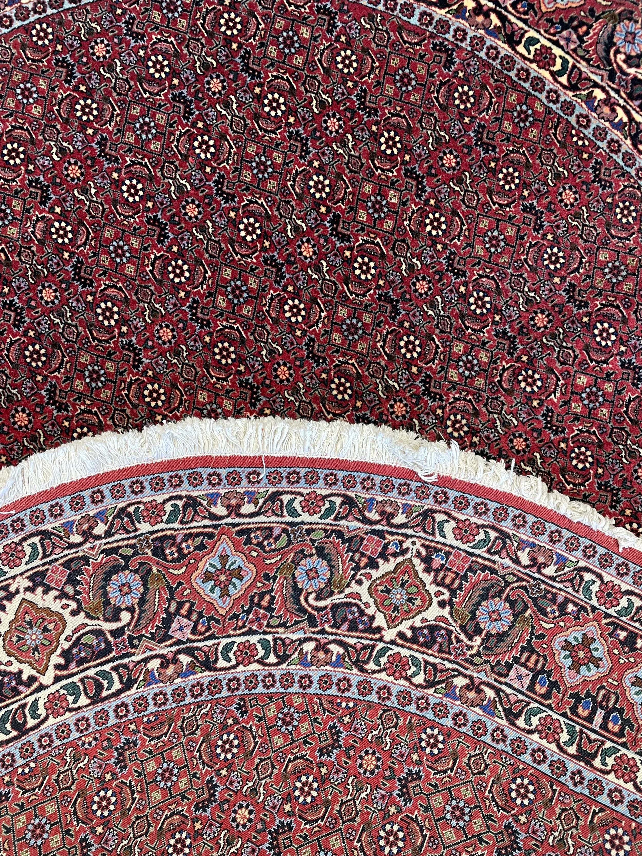 Oval Bijar Wool Rug (6'3" x 6'7")