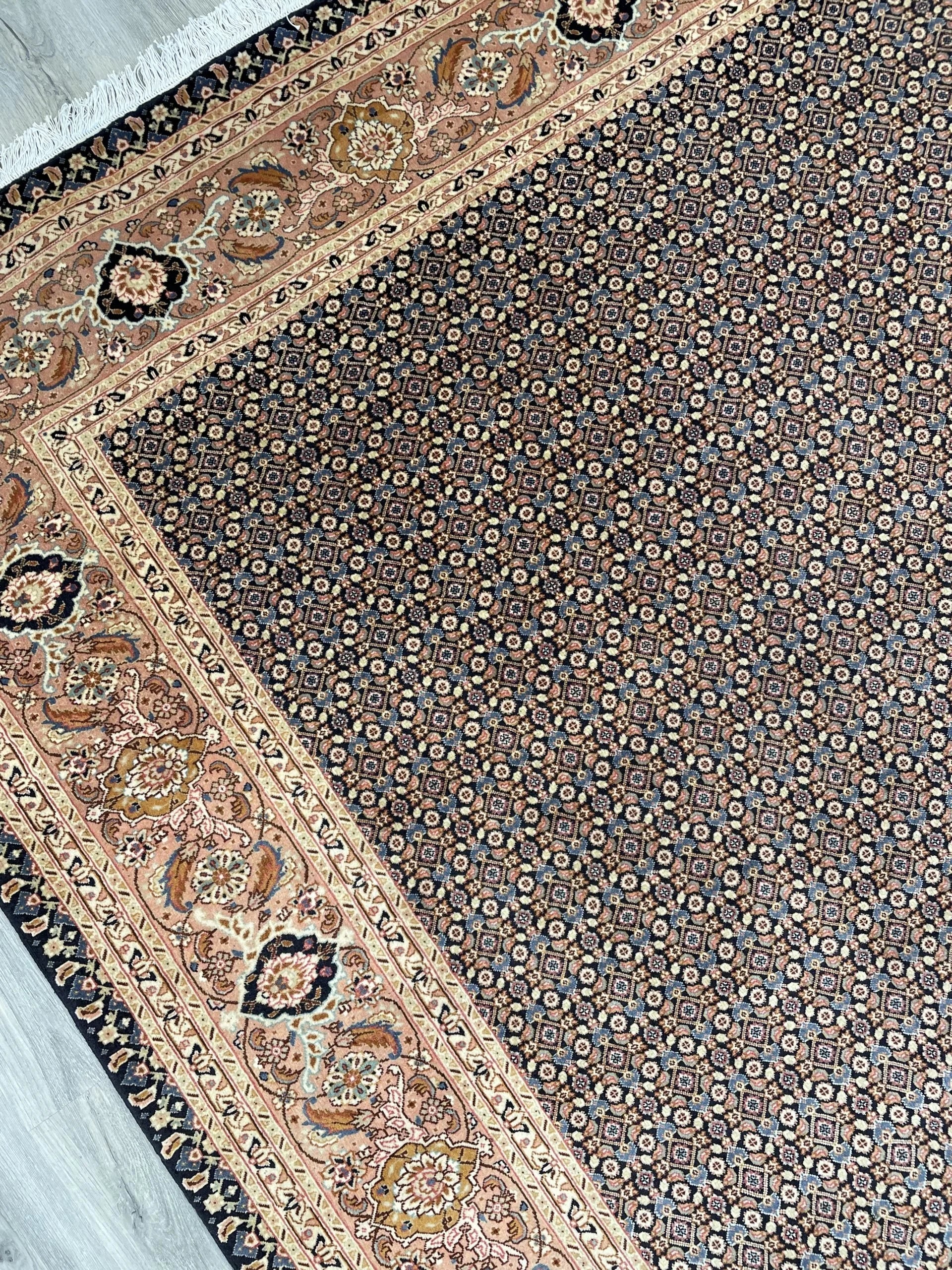 Tabriz Wool & Silk Rug (6'11" x 9'11")
