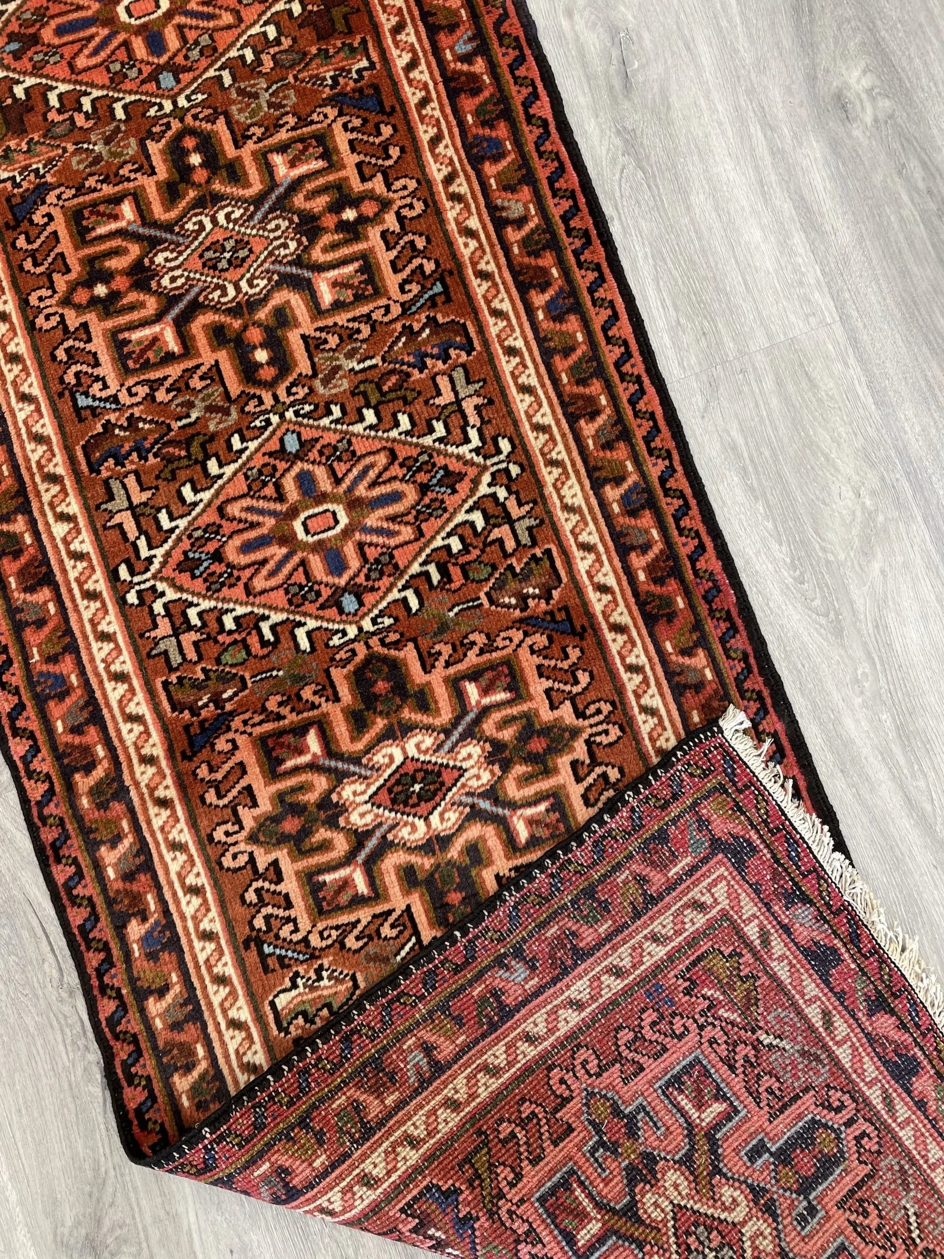 Karajeh Vintage Wool Runner Rug (2'1" x 6'6")