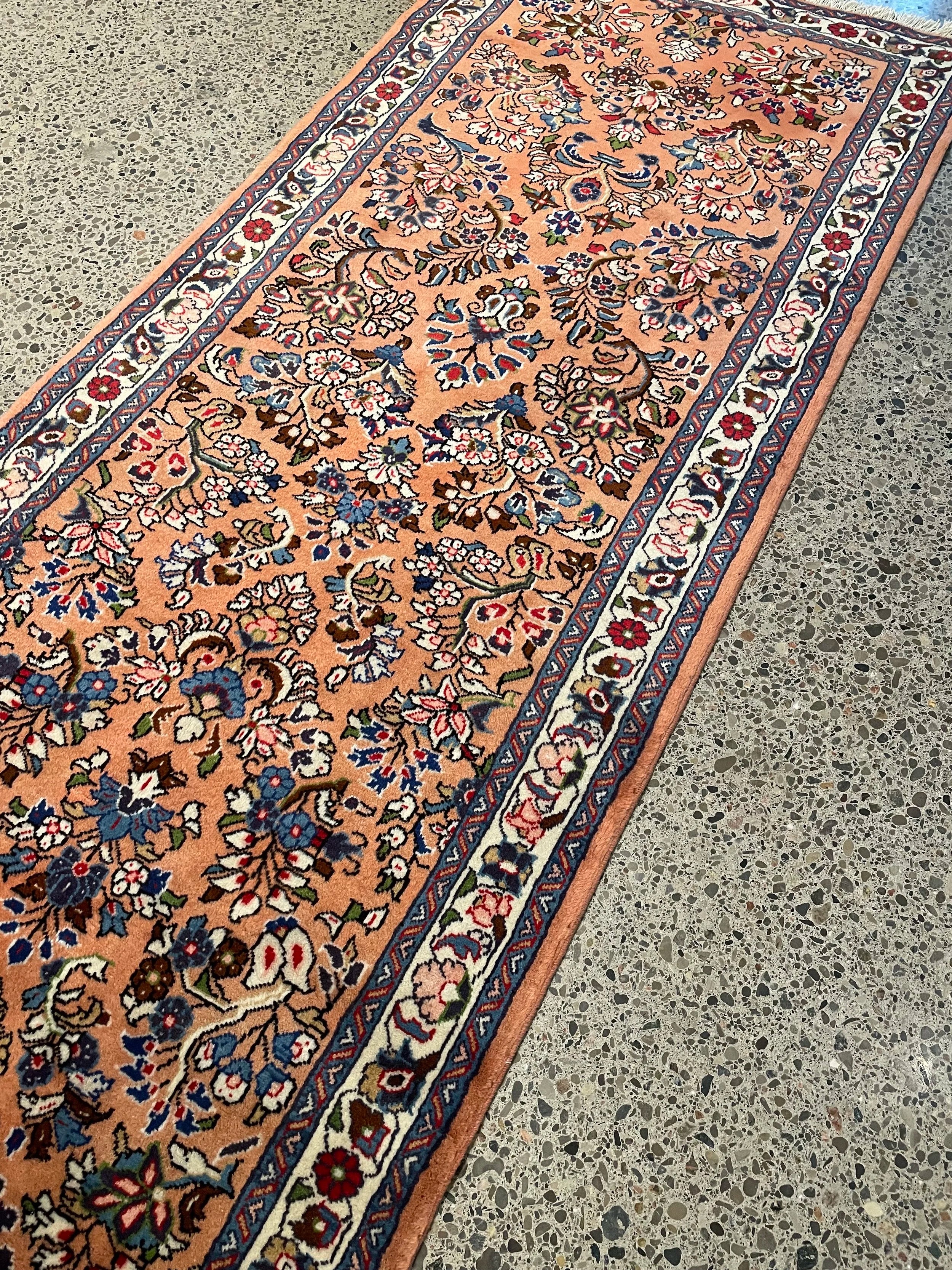 Sarough Wool Runner Rug (2'10" x 13'1")