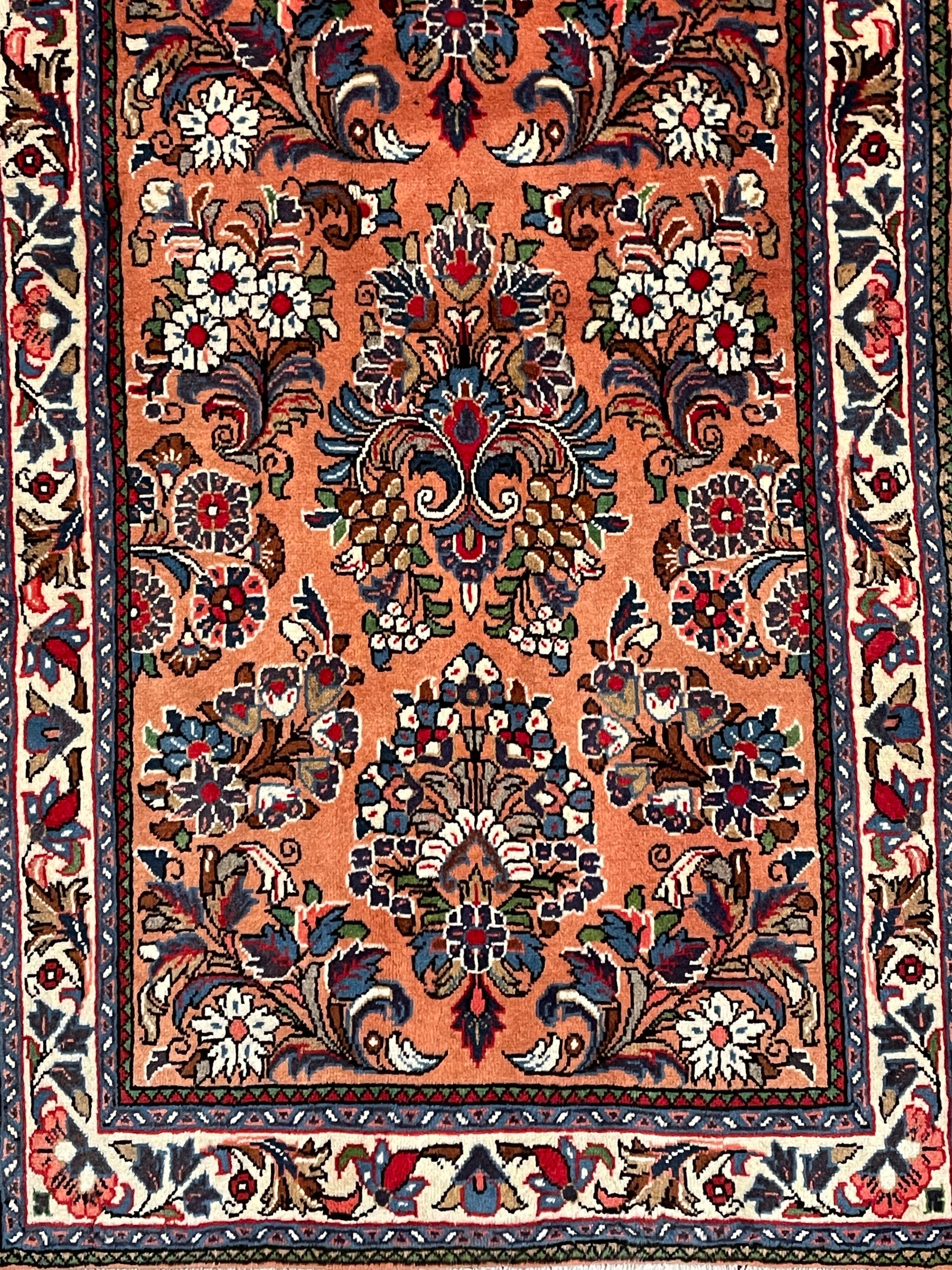 Sarough Wool Runner Rug (2'7" x 13'7")