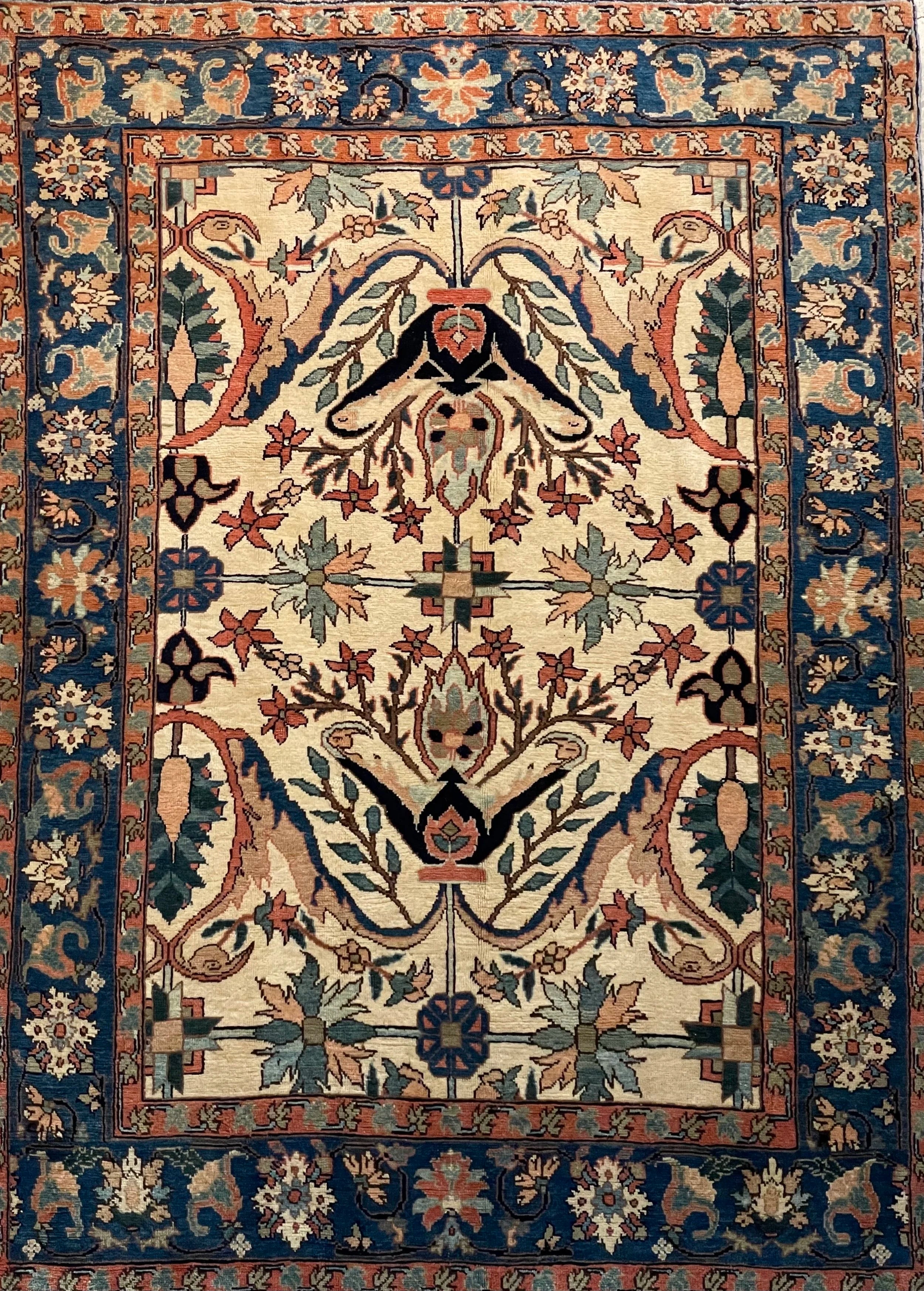 Heriz Semi-Antique Wool Rug (5'5" x 7'5")